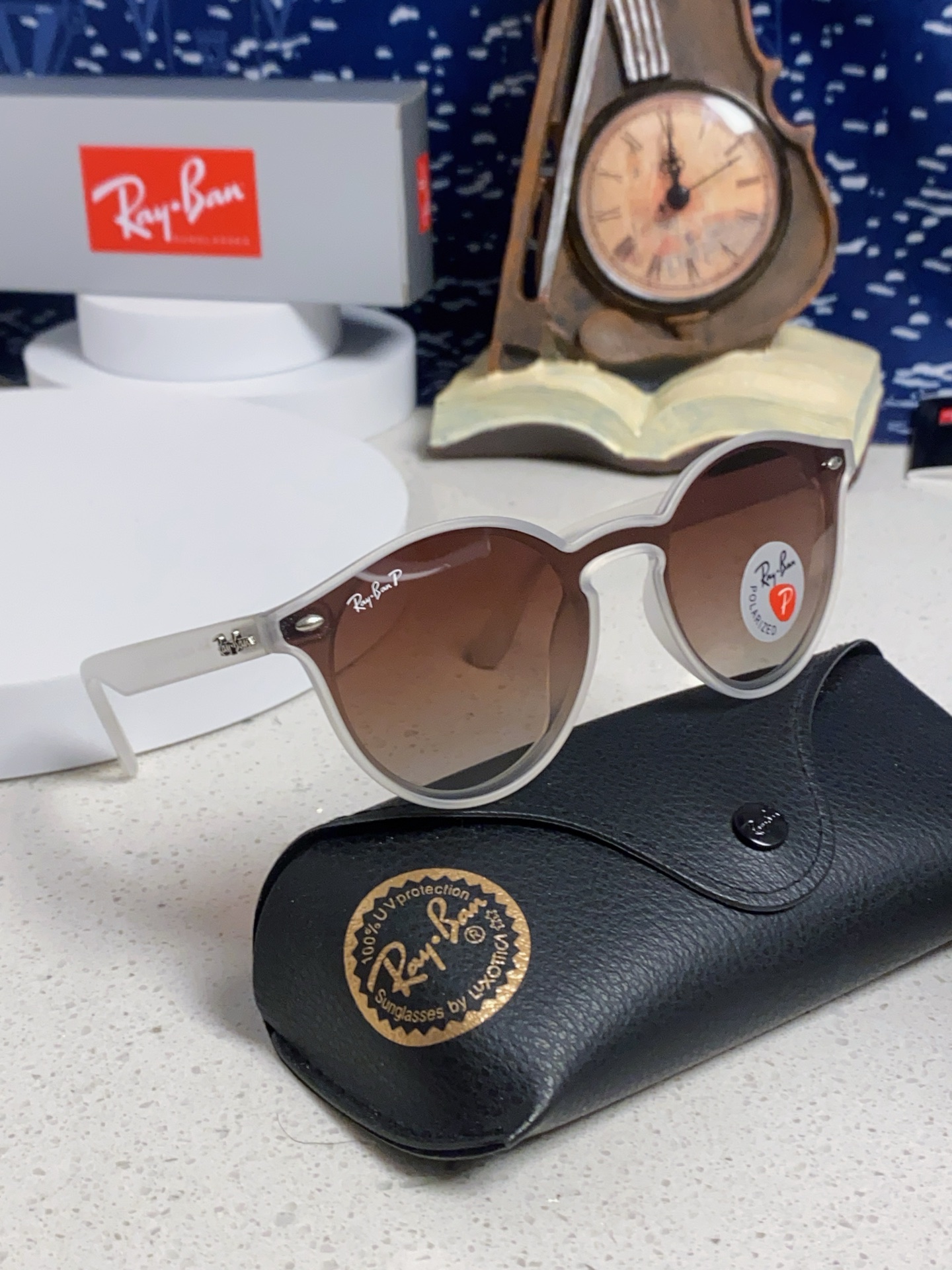  RayBan雷朋 2025夏季新款 原装复古女款圆框太阳眼镜 经典款墨镜遮阳 RB4380 