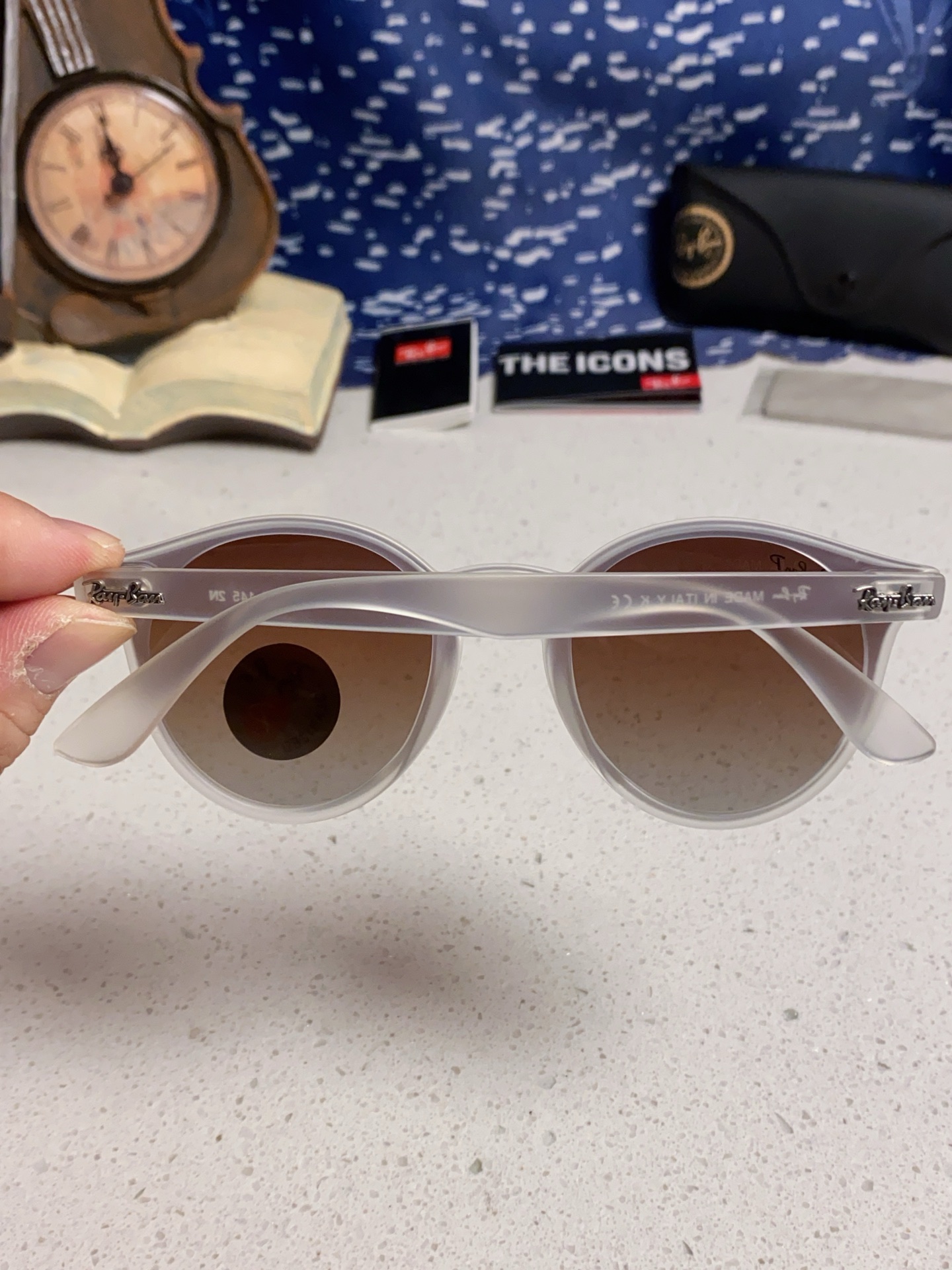  RayBan雷朋 2025夏季新款 原装复古女款圆框太阳眼镜 经典款墨镜遮阳 RB4380 