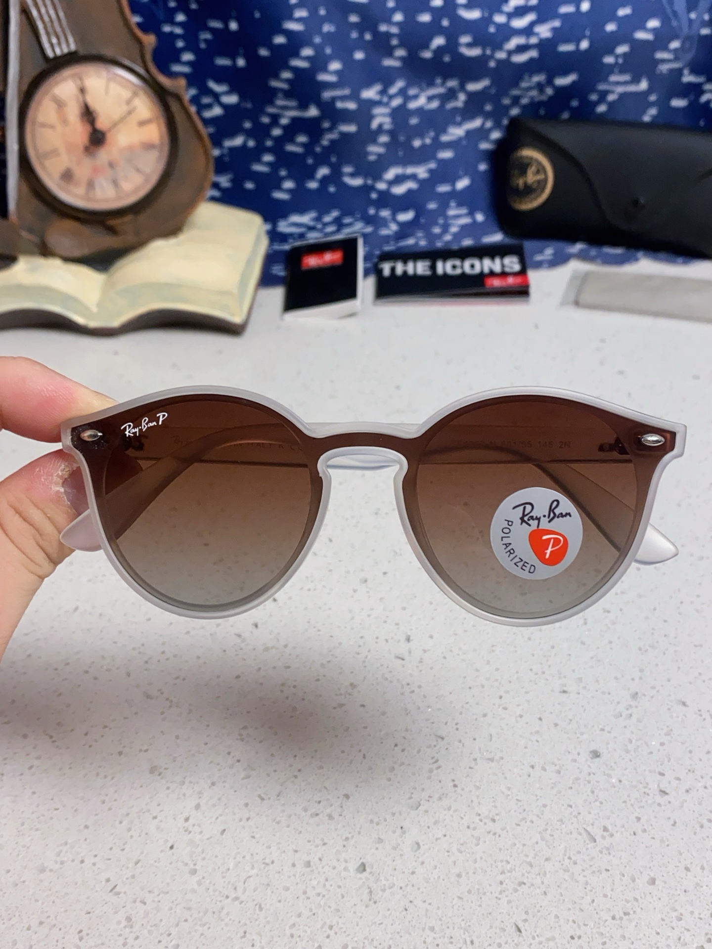  RayBan雷朋 2025夏季新款 原装复古女款圆框太阳眼镜 经典款墨镜遮阳 RB4380 