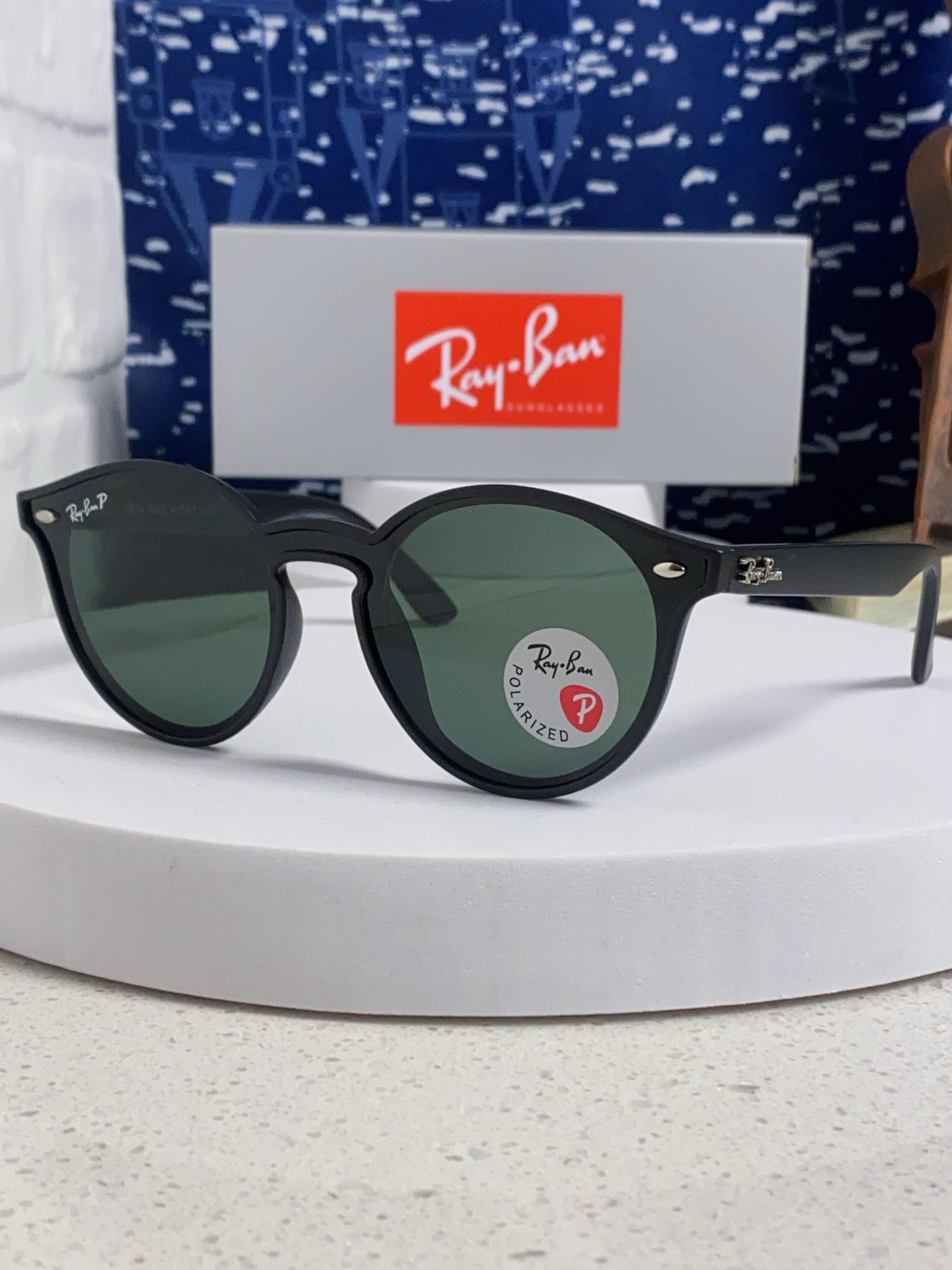  RayBan雷朋 2025夏季新款 原装复古女款圆框太阳眼镜 经典款墨镜遮阳 RB4380 