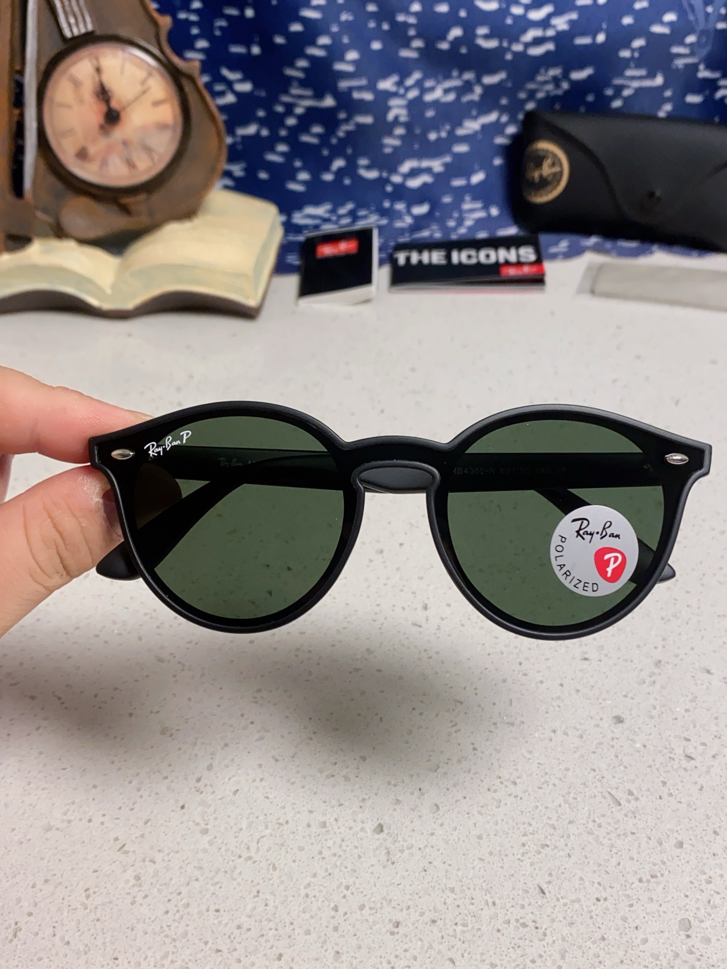  RayBan雷朋 2025夏季新款 原装复古女款圆框太阳眼镜 经典款墨镜遮阳 RB4380 