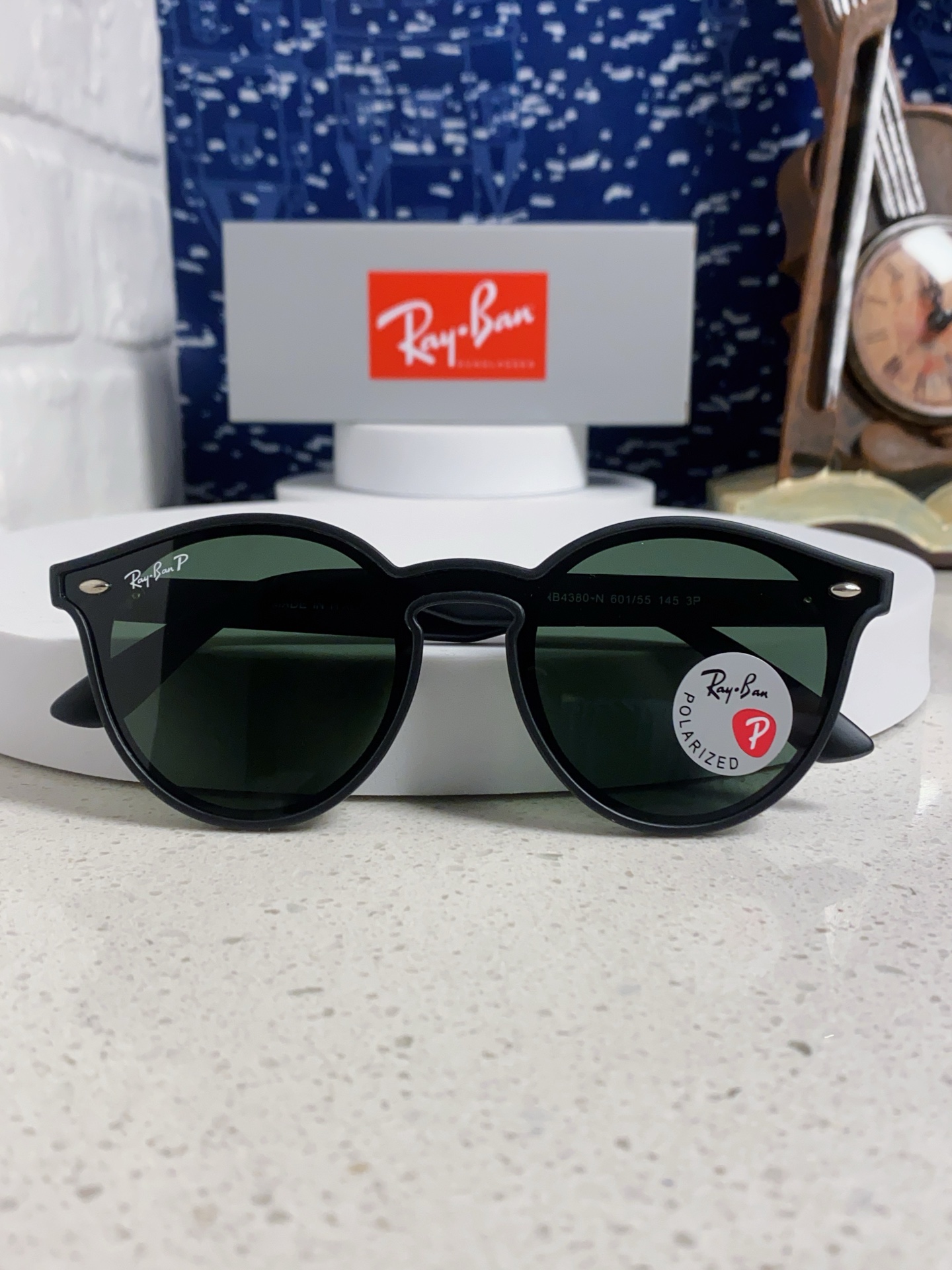  RayBan雷朋 2025夏季新款 原装复古女款圆框太阳眼镜 经典款墨镜遮阳 RB4380 