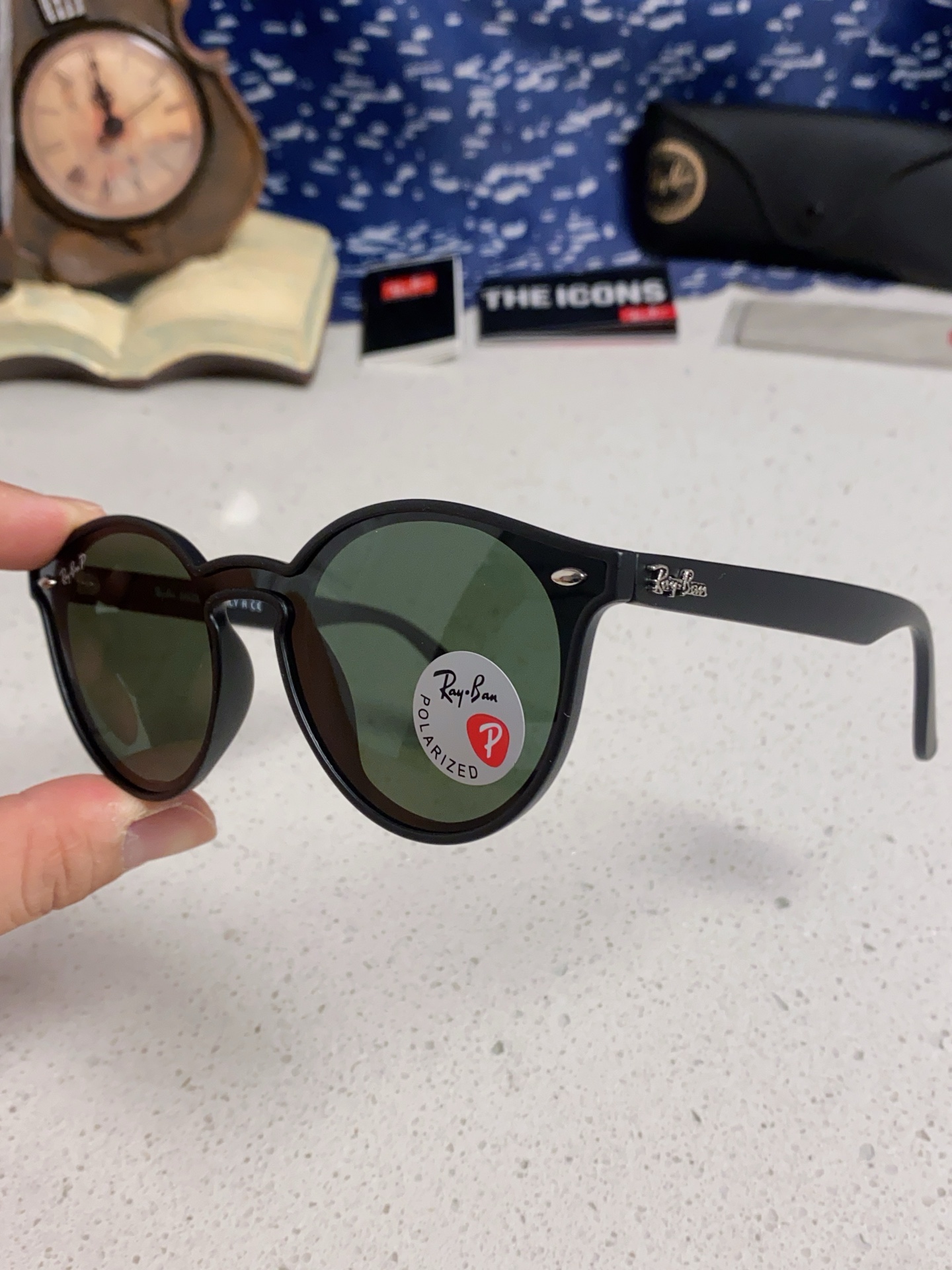  RayBan雷朋 2025夏季新款 原装复古女款圆框太阳眼镜 经典款墨镜遮阳 RB4380 
