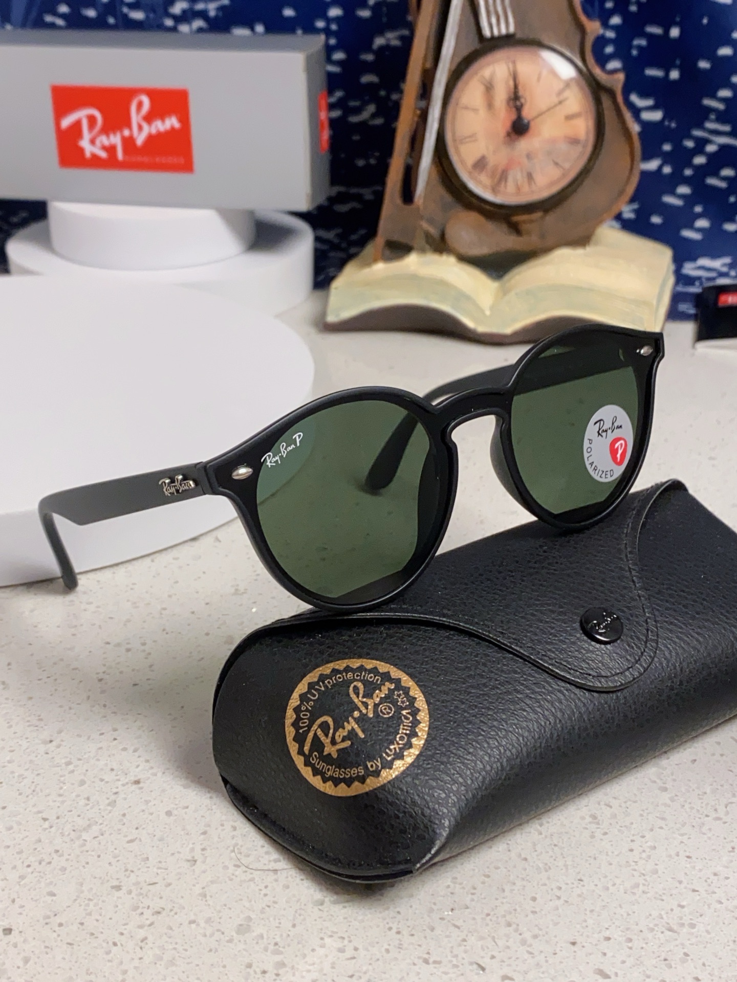  RayBan雷朋 2025夏季新款 原装复古女款圆框太阳眼镜 经典款墨镜遮阳 RB4380 