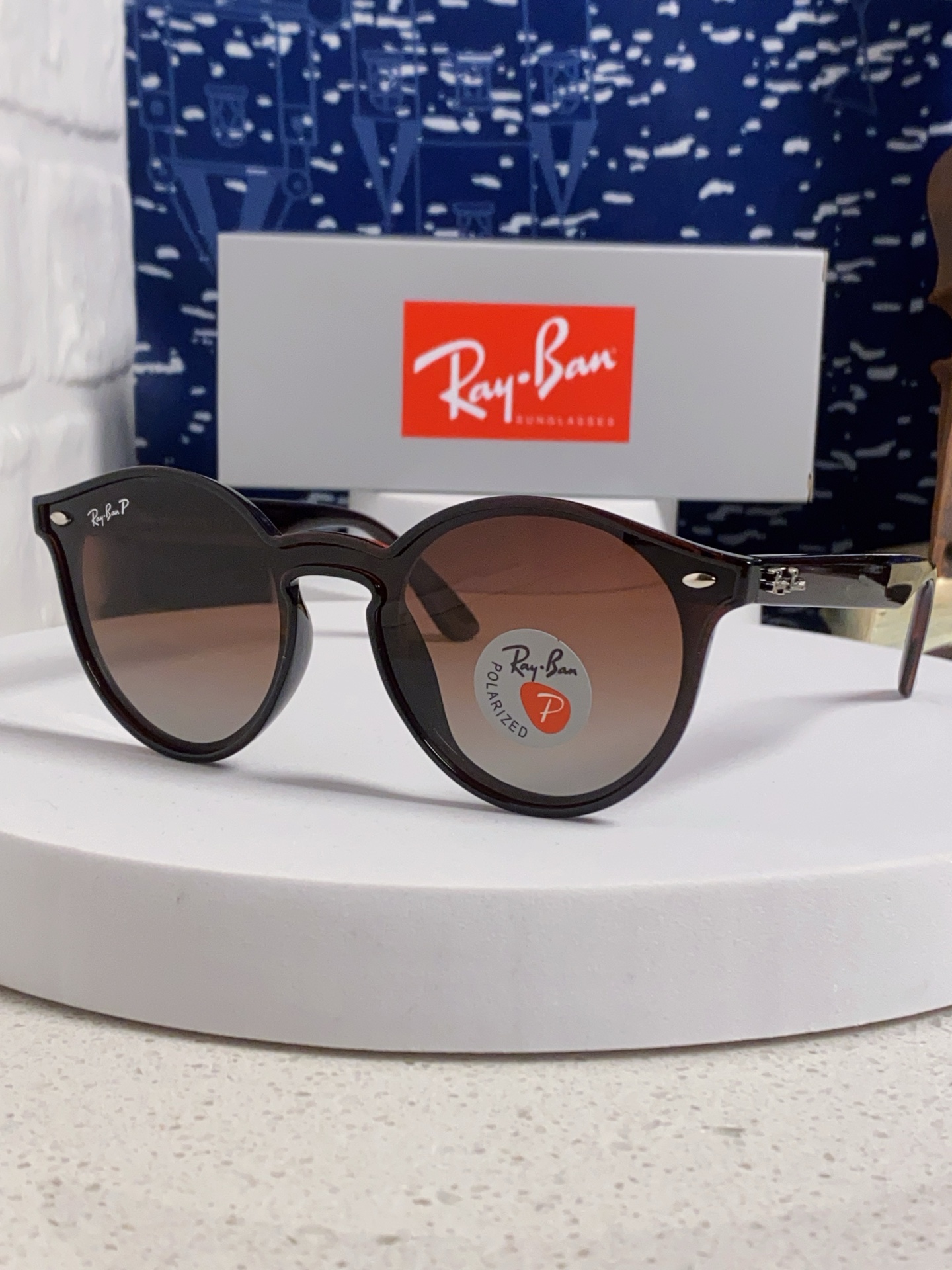  RayBan雷朋 2025夏季新款 原装复古女款圆框太阳眼镜 经典款墨镜遮阳 RB4380 