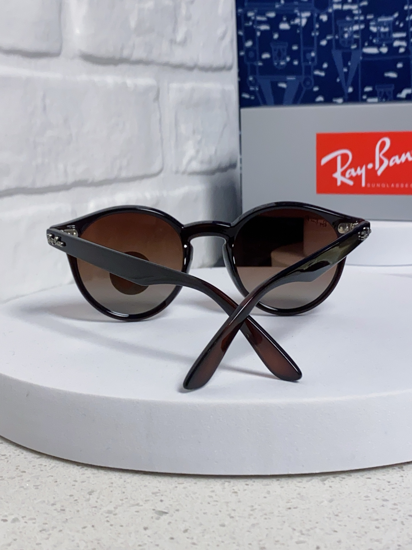  RayBan雷朋 2025夏季新款 原装复古女款圆框太阳眼镜 经典款墨镜遮阳 RB4380 