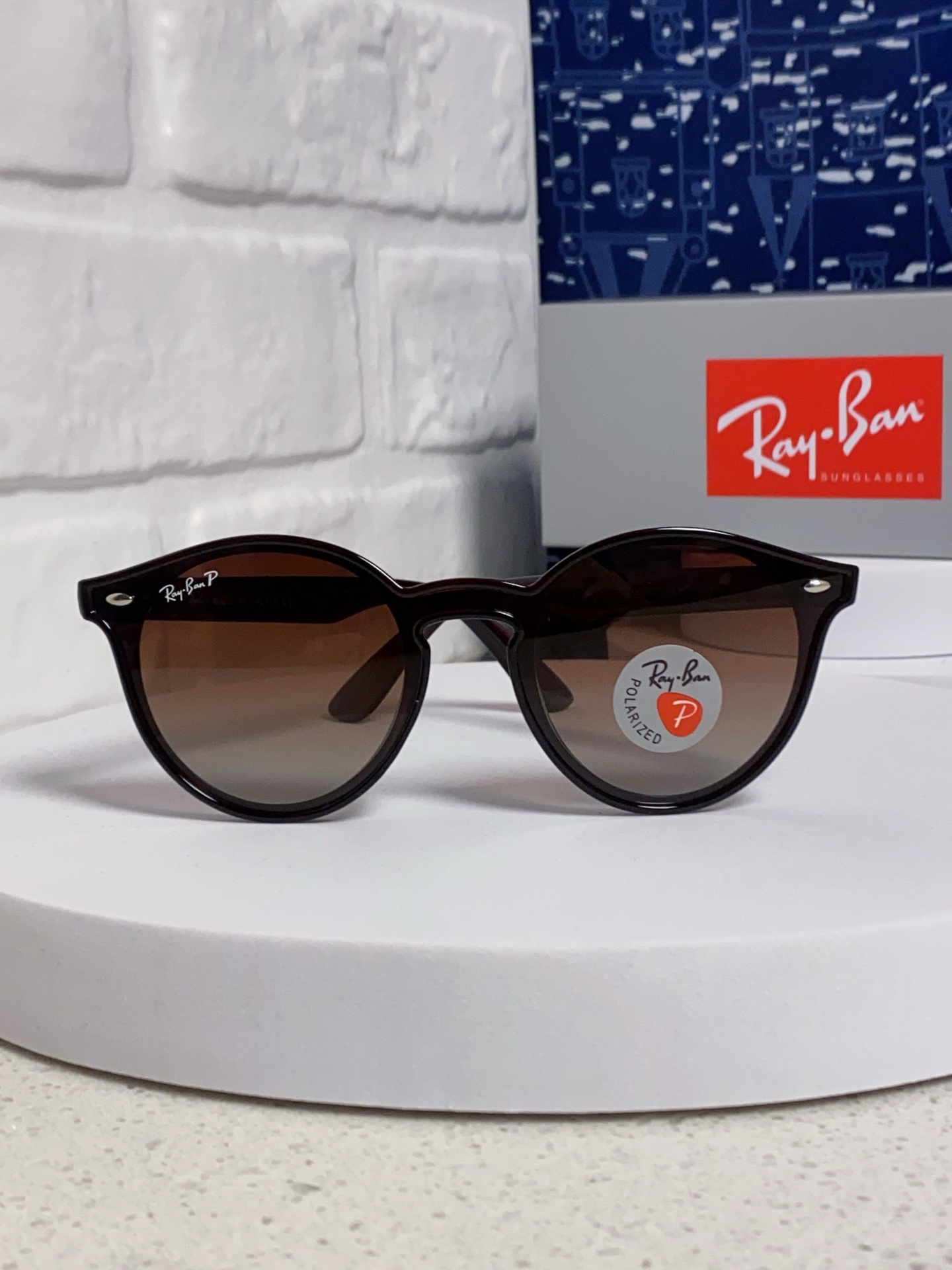  RayBan雷朋 2025夏季新款 原装复古女款圆框太阳眼镜 经典款墨镜遮阳 RB4380 