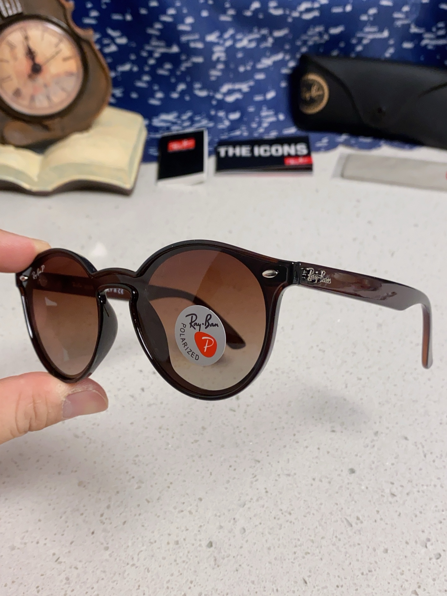  RayBan雷朋 2025夏季新款 原装复古女款圆框太阳眼镜 经典款墨镜遮阳 RB4380 