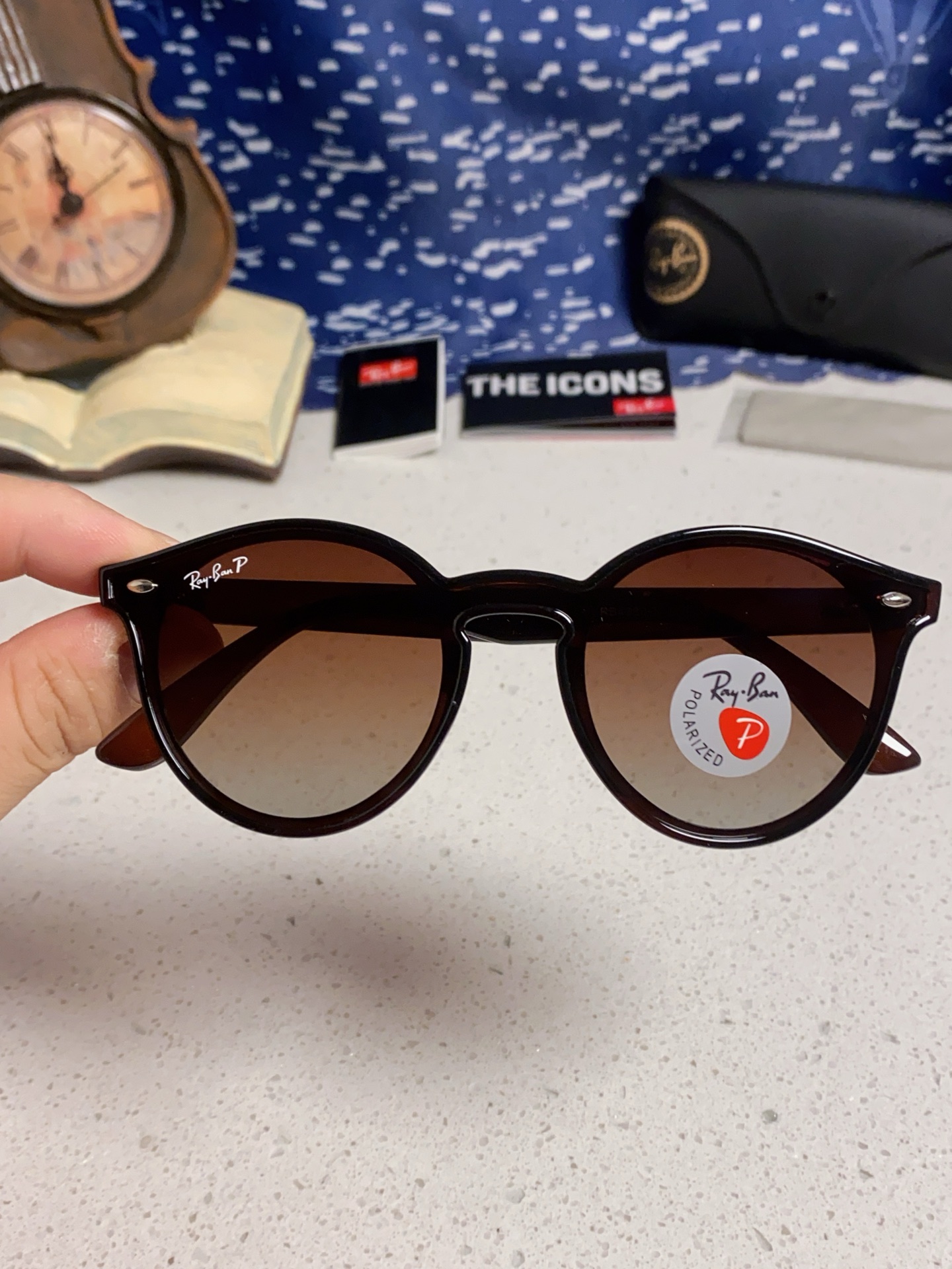  RayBan雷朋 2025夏季新款 原装复古女款圆框太阳眼镜 经典款墨镜遮阳 RB4380 