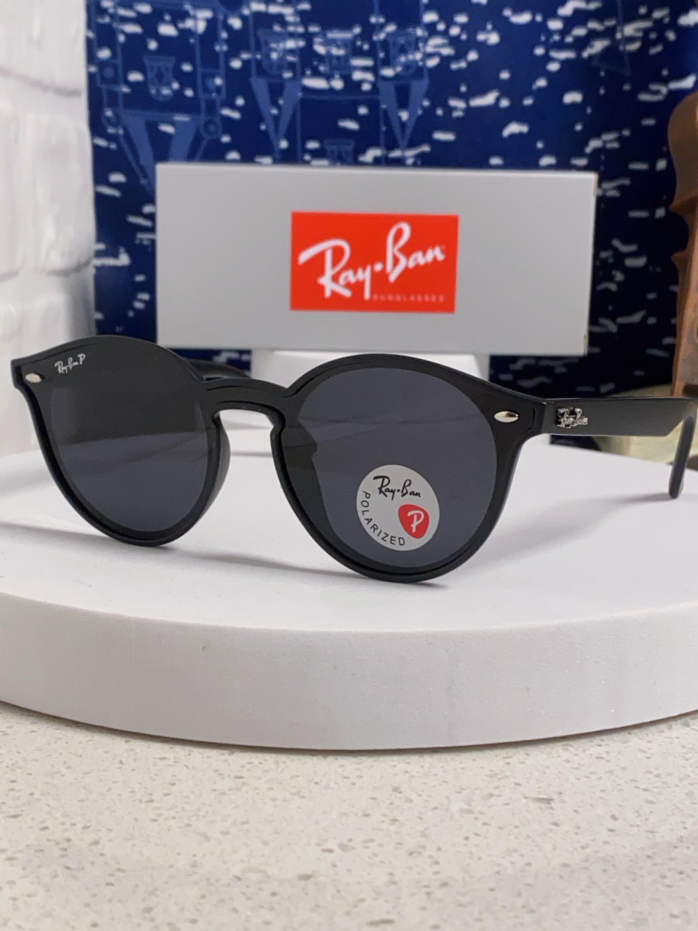  RayBan雷朋 2025夏季新款 原装复古女款圆框太阳眼镜 经典款墨镜遮阳 RB4380 