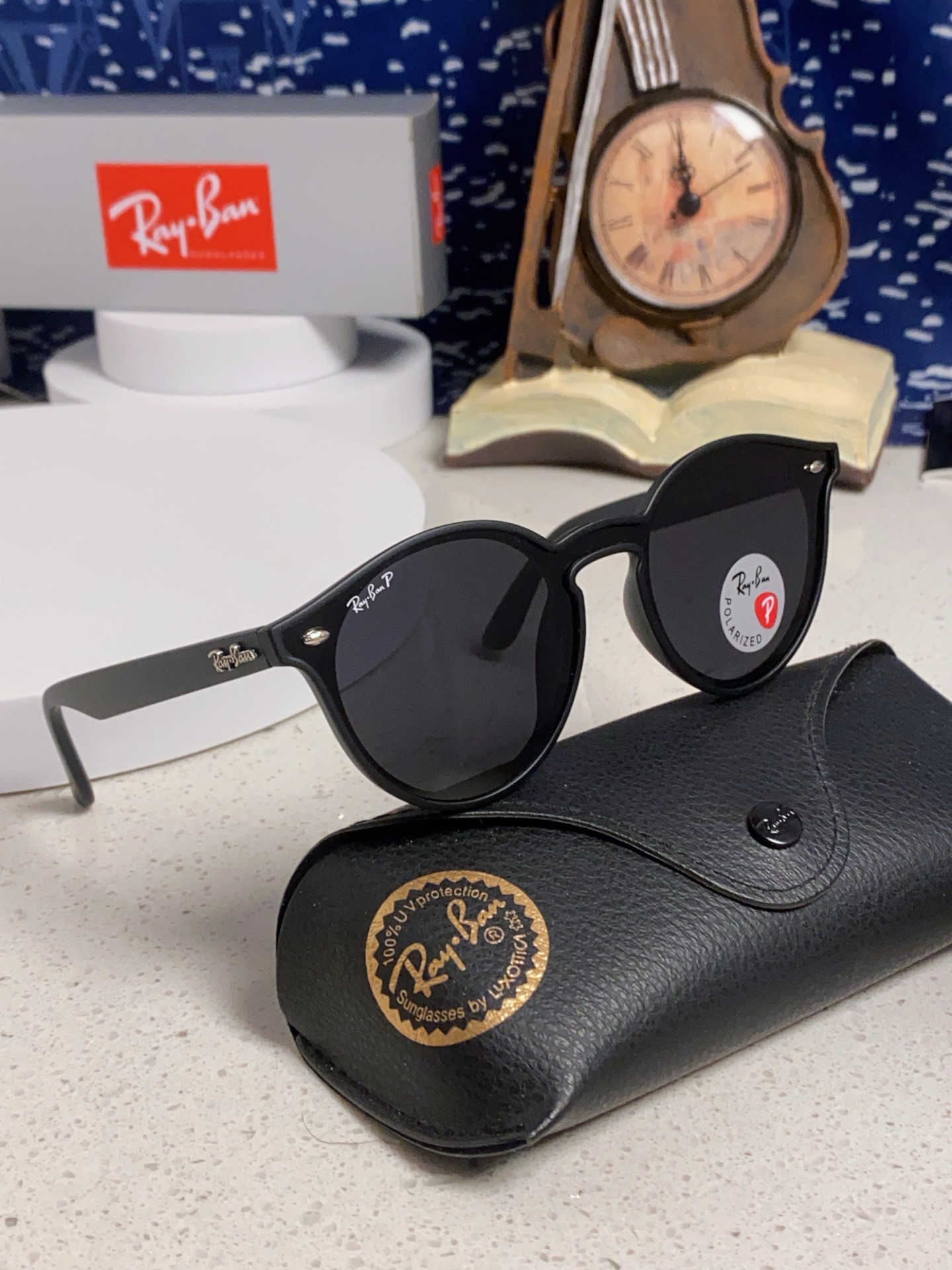  RayBan雷朋 2025夏季新款 原装复古女款圆框太阳眼镜 经典款墨镜遮阳 RB4380 