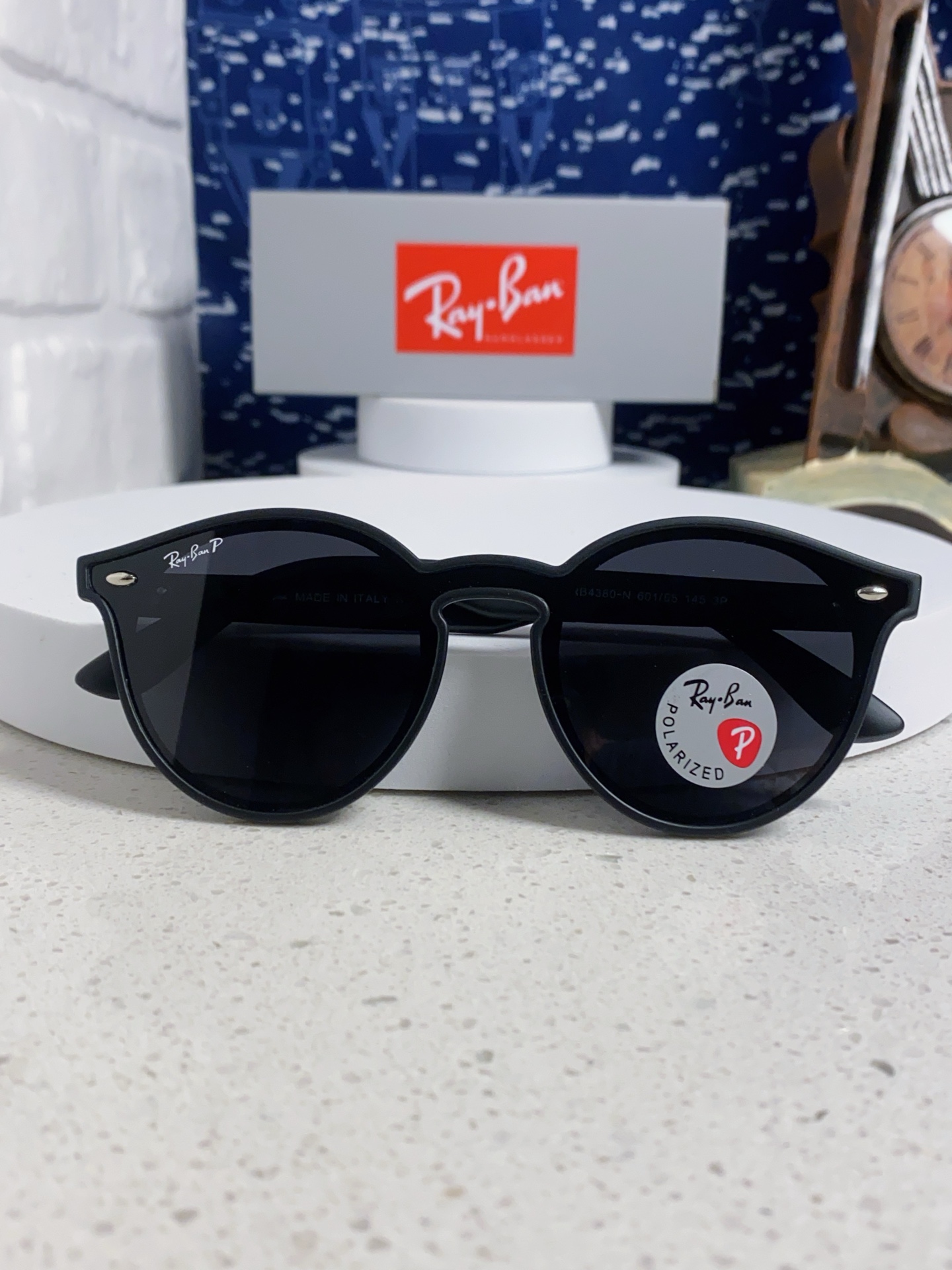  RayBan雷朋 2025夏季新款 原装复古女款圆框太阳眼镜 经典款墨镜遮阳 RB4380 