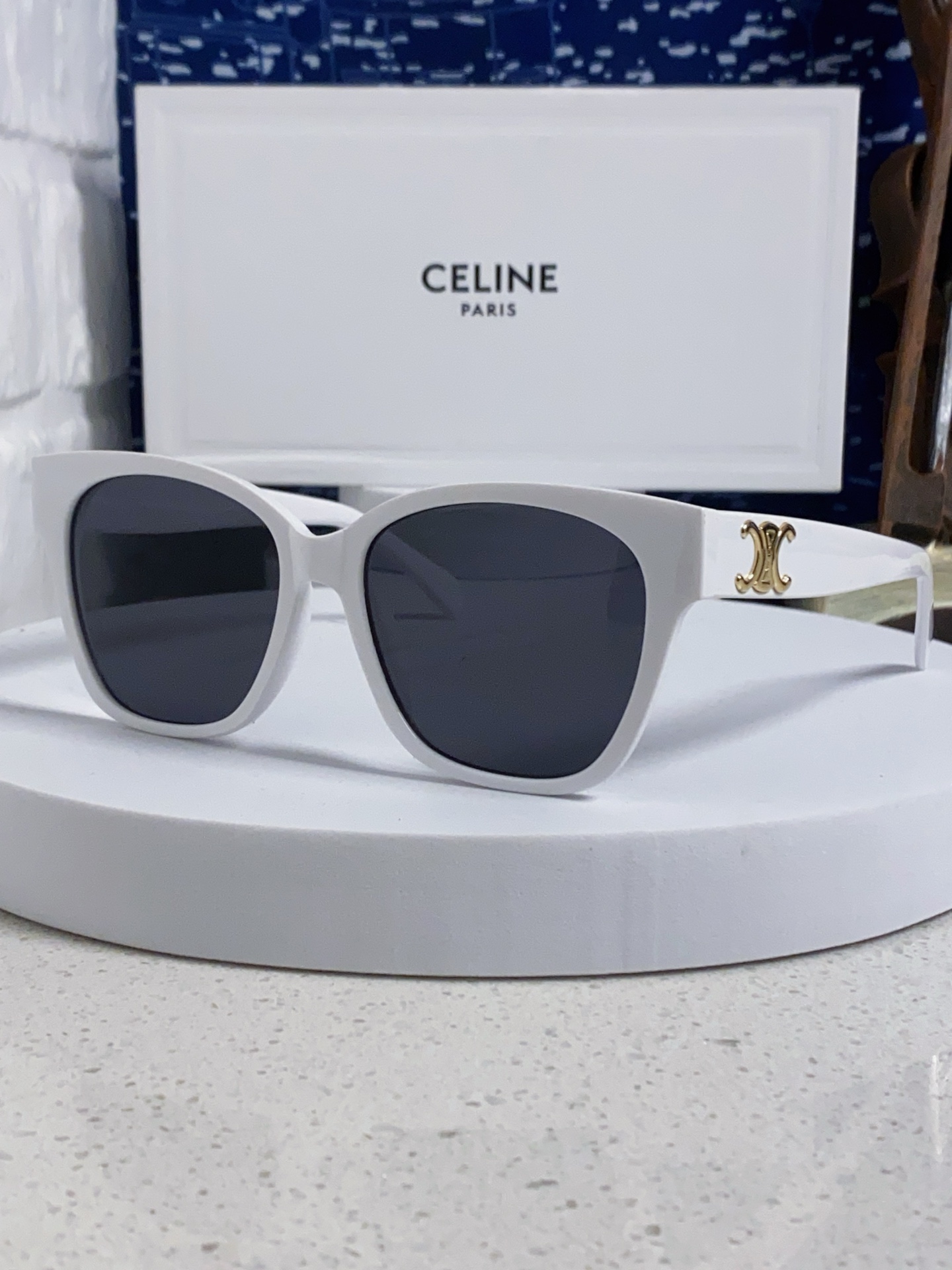  Celine赛琳 法式凯旋墨镜女高级感最新款复古猫眼小红书同款太阳镜爆款 男女通用 