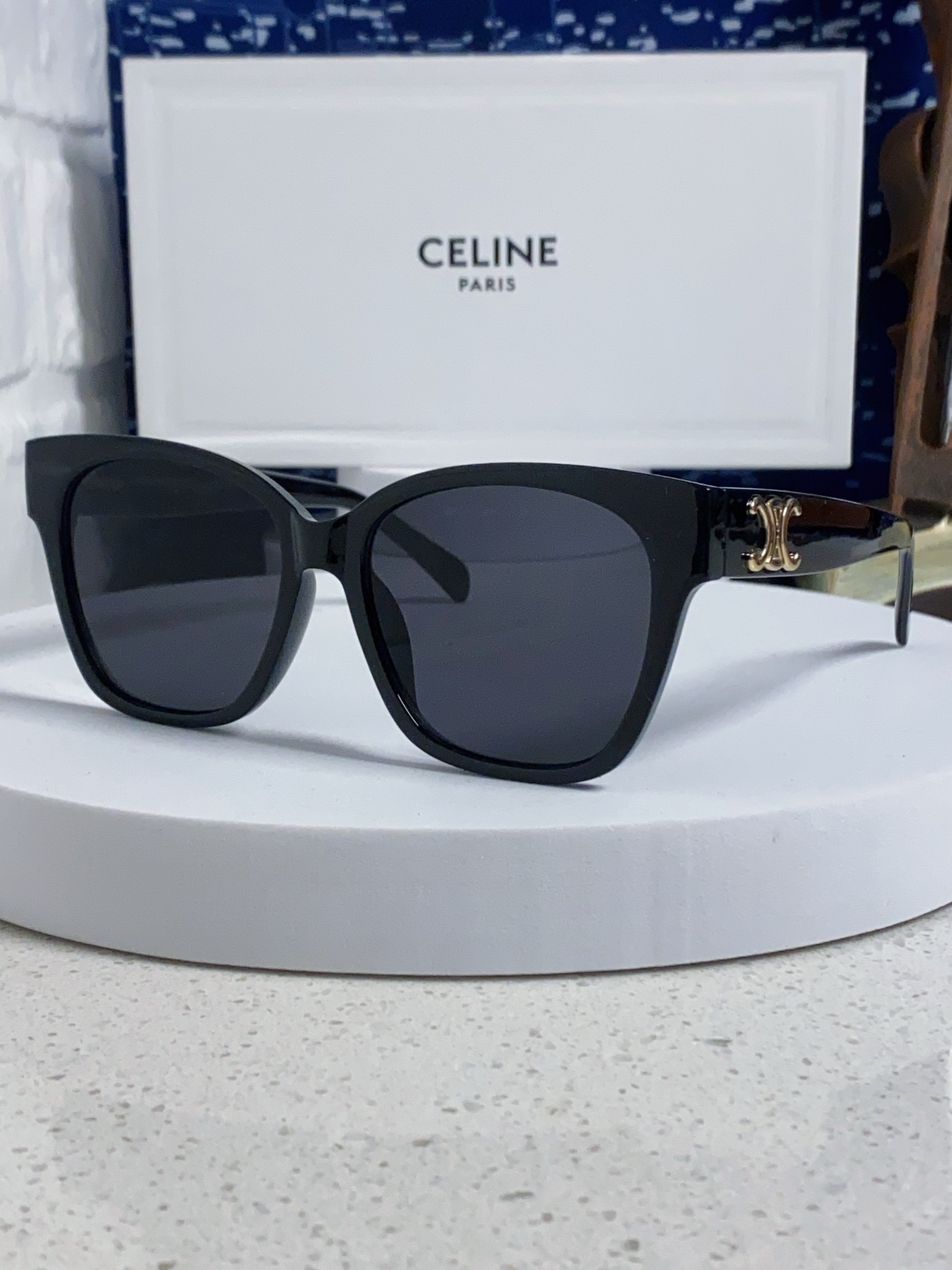  Celine赛琳 法式凯旋墨镜女高级感最新款复古猫眼小红书同款太阳镜爆款 男女通用 