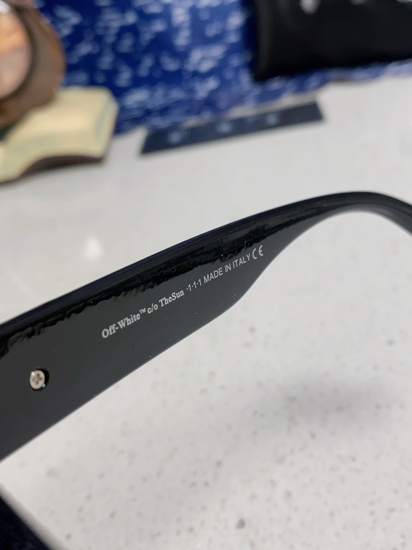 Off-White 雪花方形小框朋克黑色太阳镜网红潮人街拍墨镜男可配近视散光镜腿 