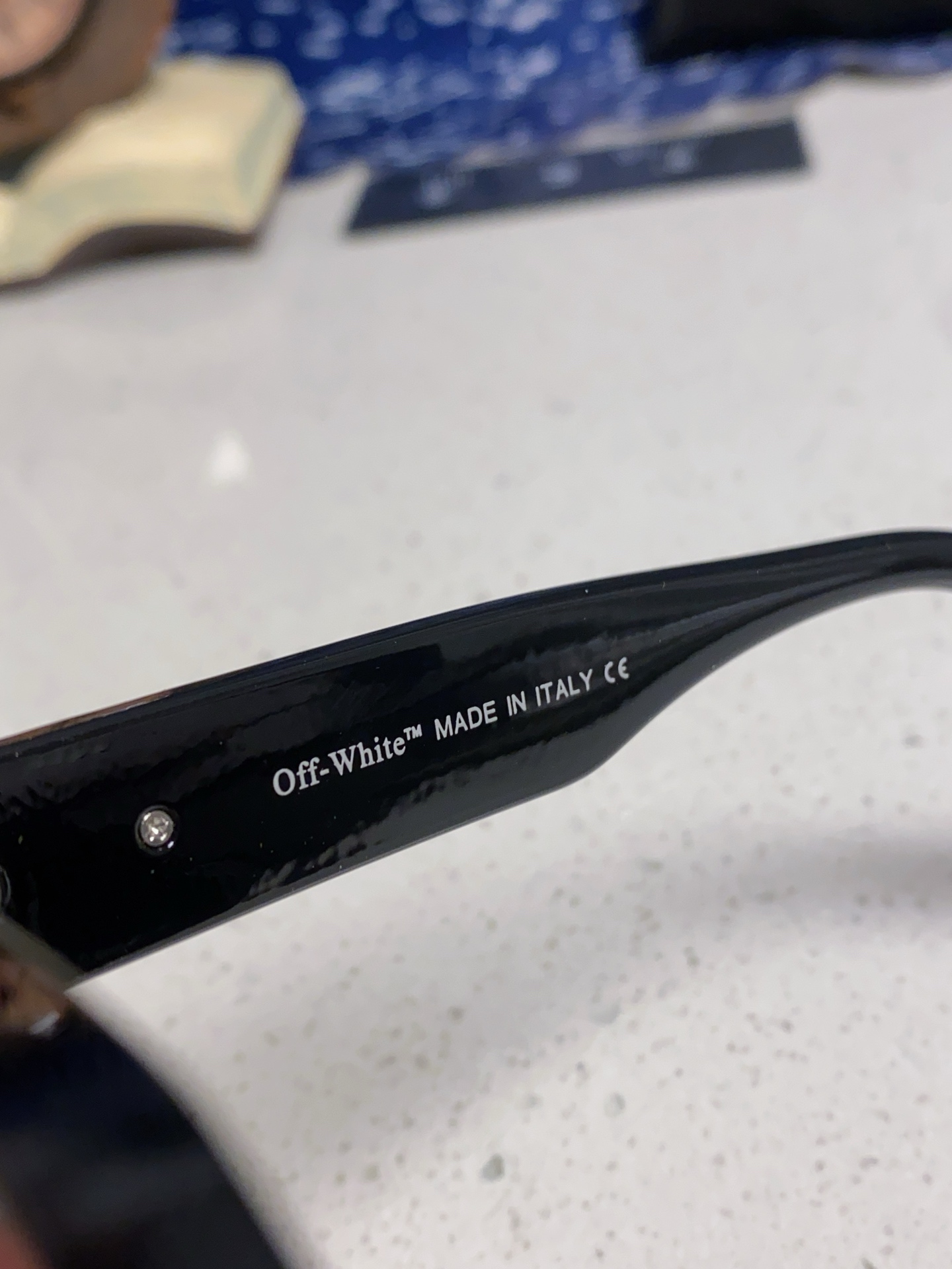  Off-White 雪花方形小框朋克黑色太阳镜网红潮人街拍墨镜男可配近视散光镜腿 