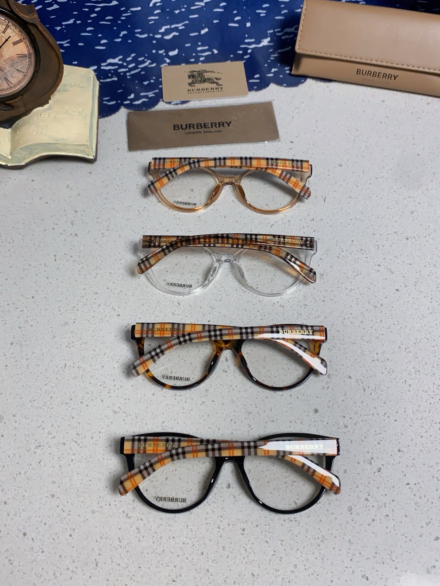  Burberry巴宝莉 2025新款素颜小框眼镜女近视可配度数显脸小 小红书同款防蓝光