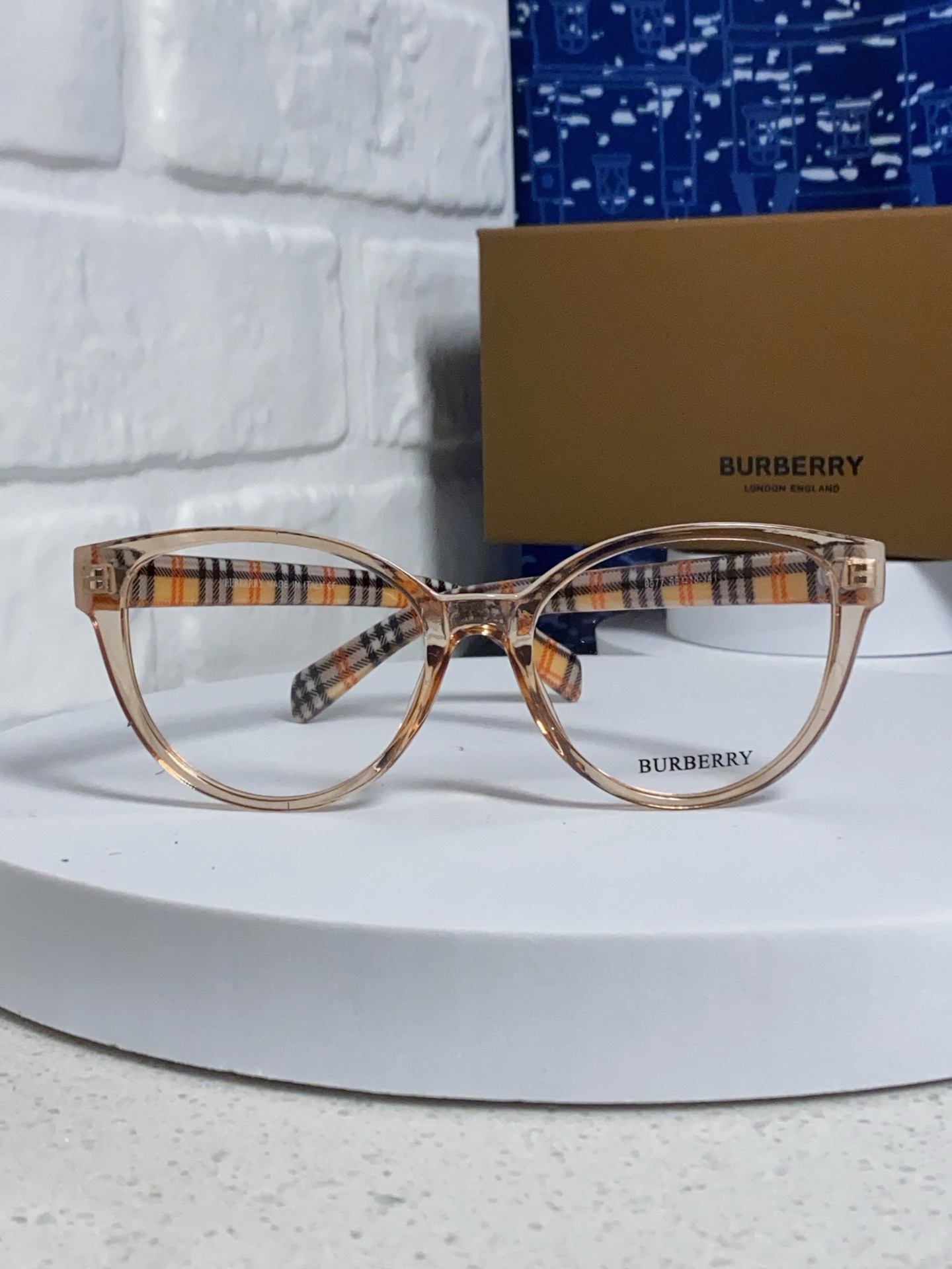  Burberry巴宝莉 2025新款素颜小框眼镜女近视可配度数显脸小 小红书同款防蓝光