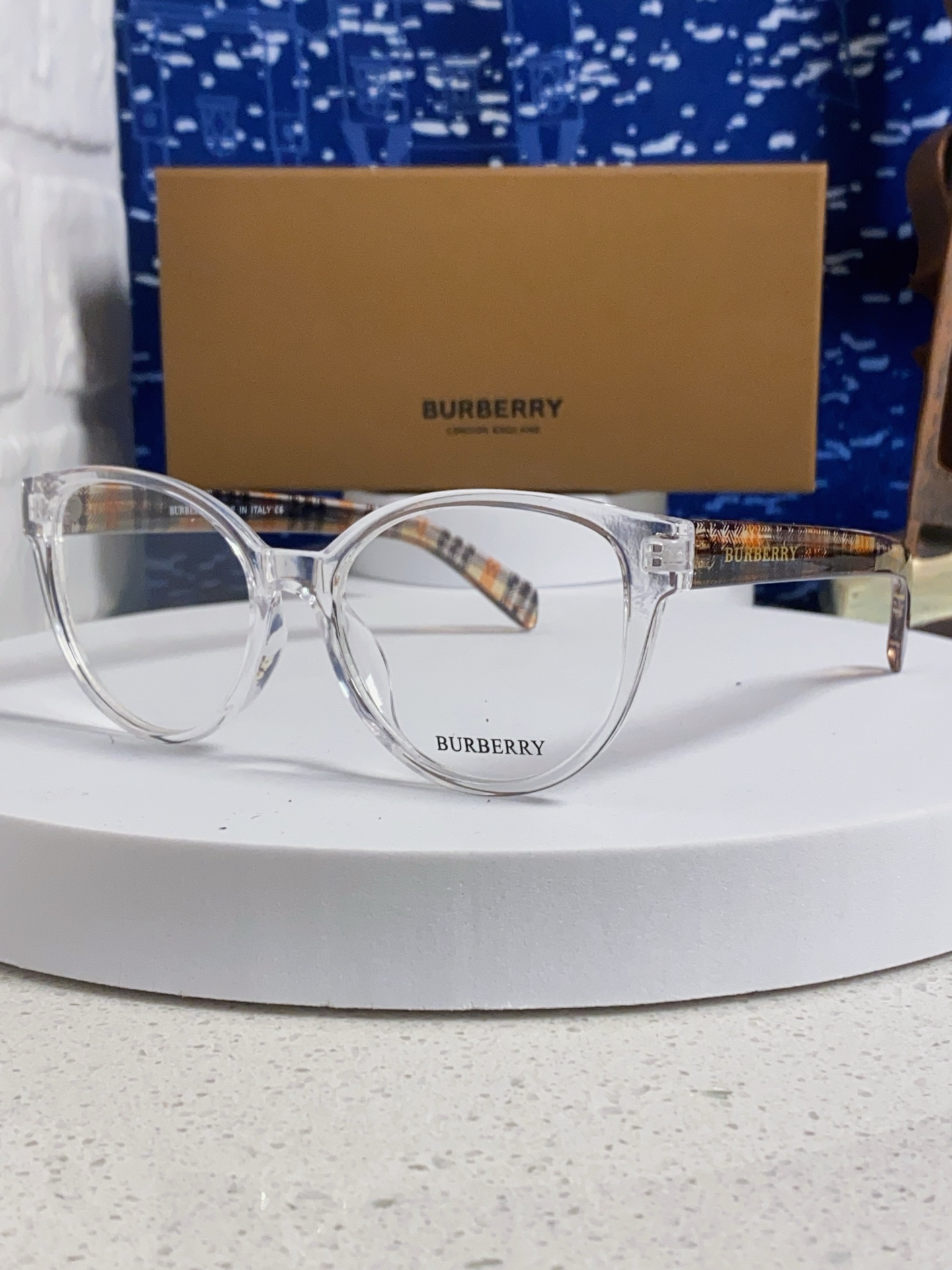  Burberry巴宝莉 2025新款素颜小框眼镜女近视可配度数显脸小 小红书同款防蓝光