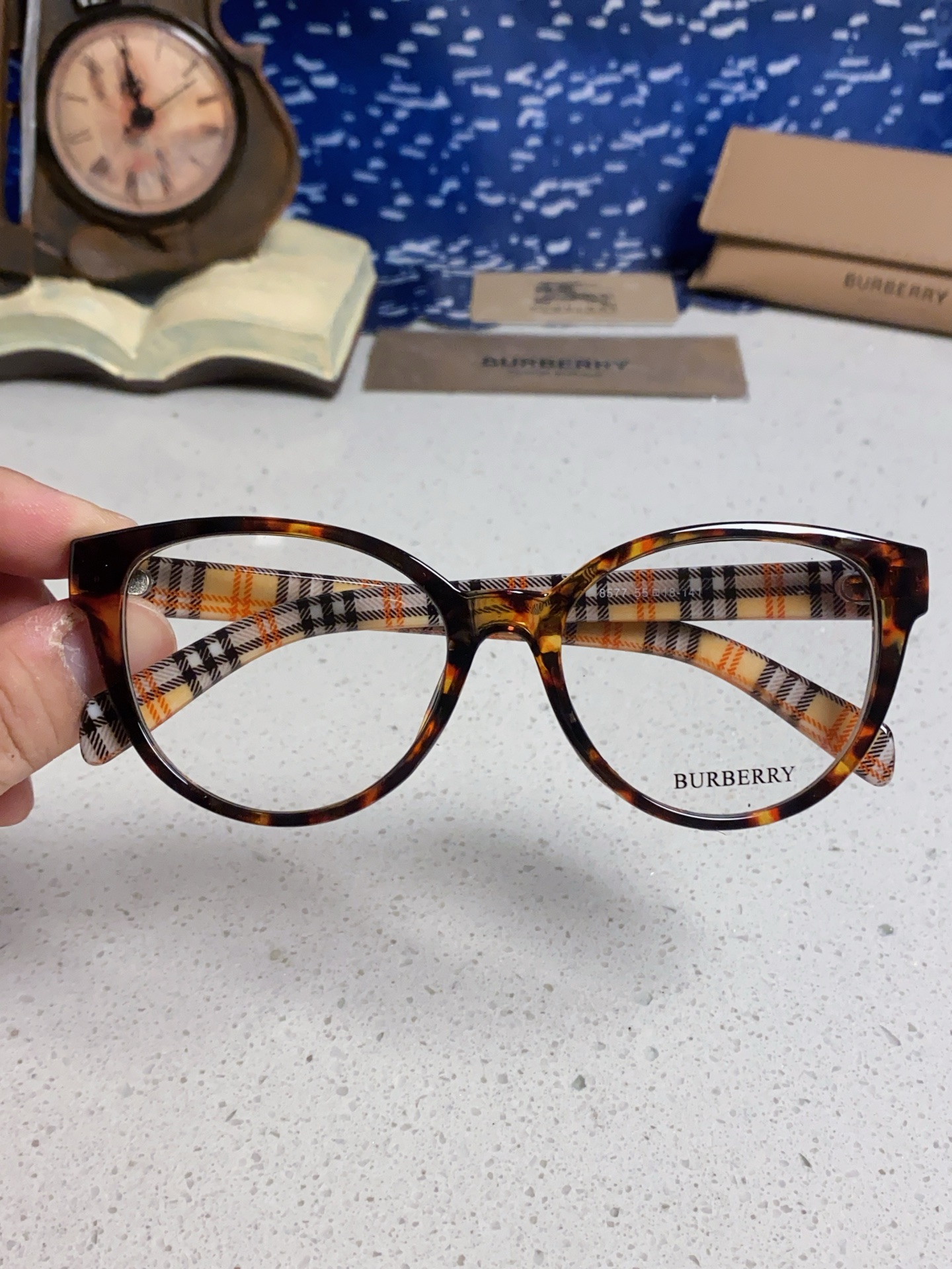  Burberry巴宝莉 2025新款素颜小框眼镜女近视可配度数显脸小 小红书同款防蓝光