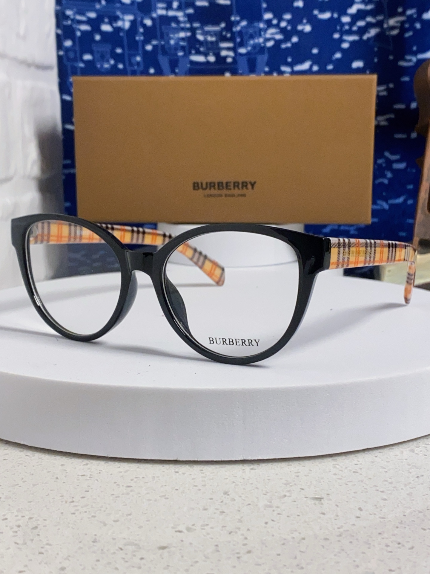  Burberry巴宝莉 2025新款素颜小框眼镜女近视可配度数显脸小 小红书同款防蓝光