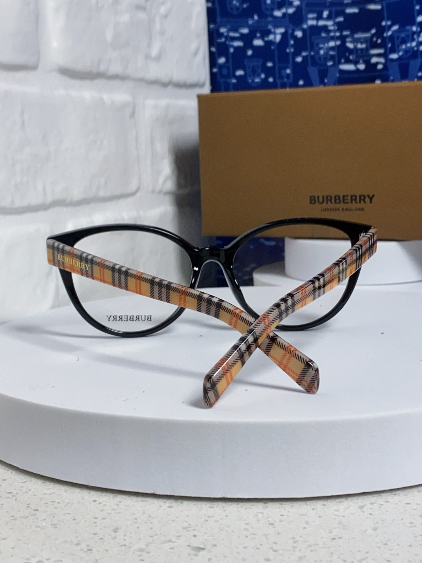  Burberry巴宝莉 2025新款素颜小框眼镜女近视可配度数显脸小 小红书同款防蓝光