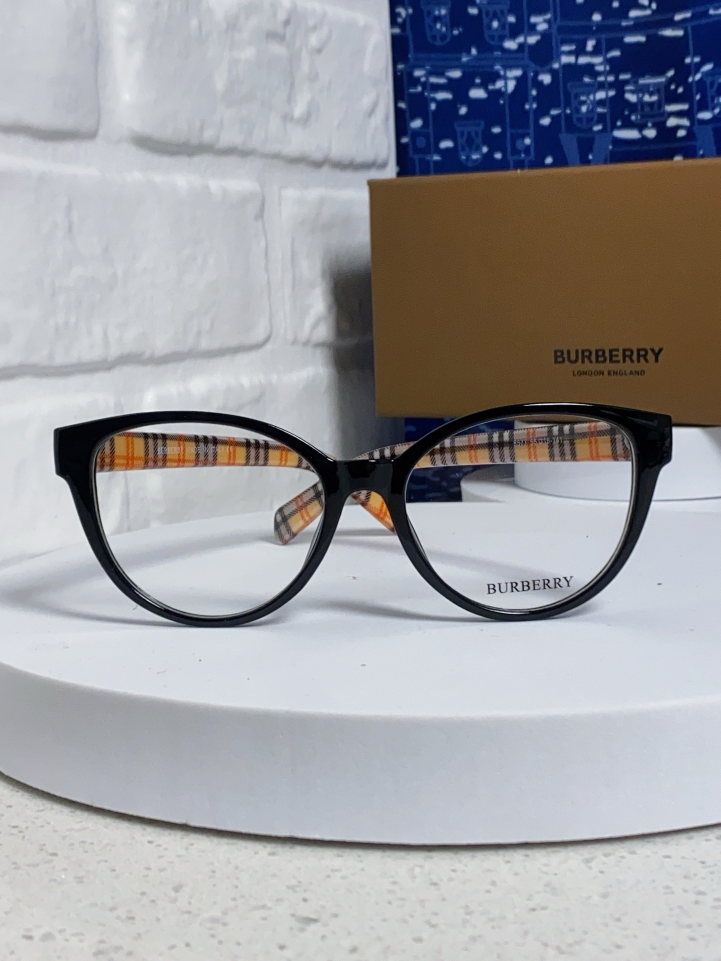  Burberry巴宝莉 2025新款素颜小框眼镜女近视可配度数显脸小 小红书同款防蓝光