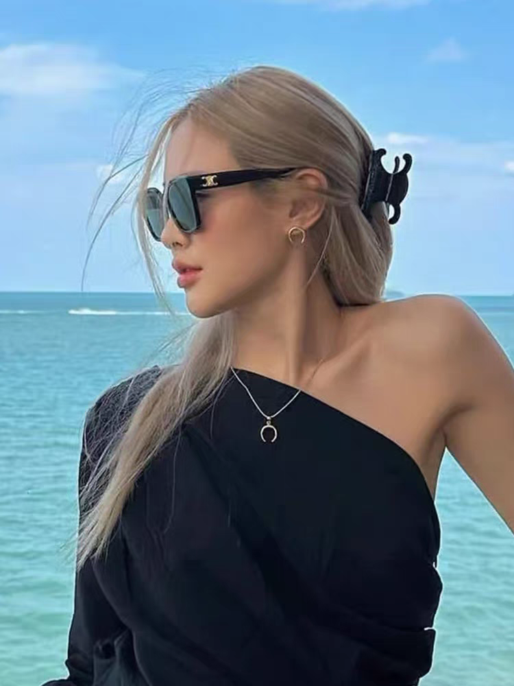  Celine赛琳 法式凯旋墨镜女高级感最新款复古猫眼小红书同款太阳镜爆款 男女通用 