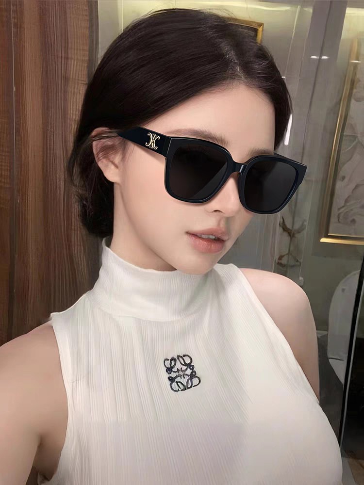  Celine赛琳 法式凯旋墨镜女高级感最新款复古猫眼小红书同款太阳镜爆款 男女通用 