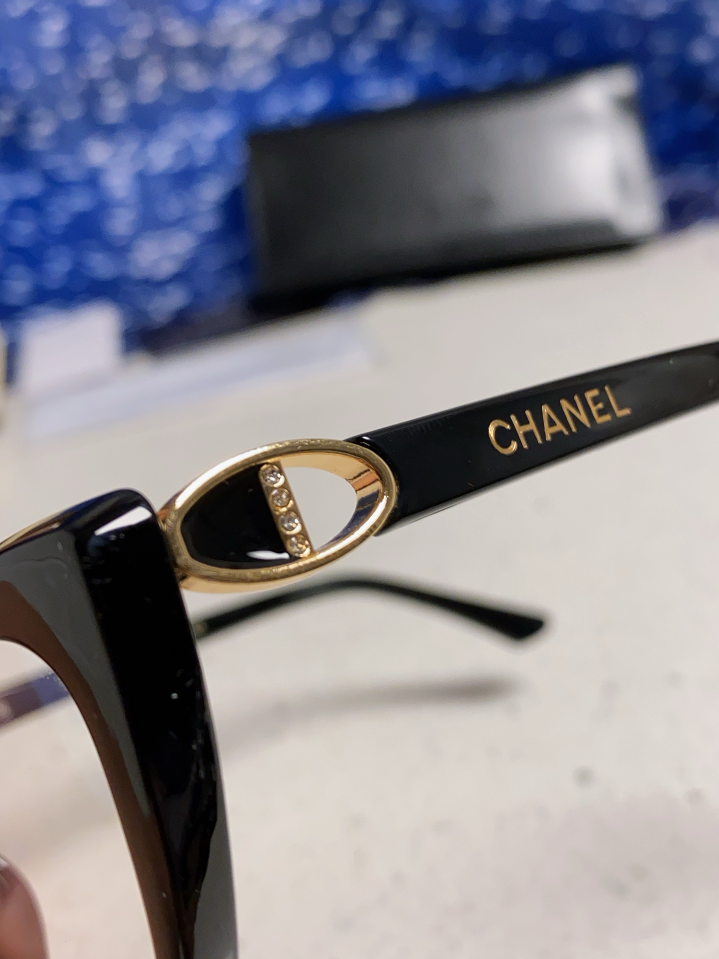  Chanel香奈儿 2025新款欧美黑框猫眼眼镜女近视素颜神器办公室 猫型镜框大脸菱形脸
