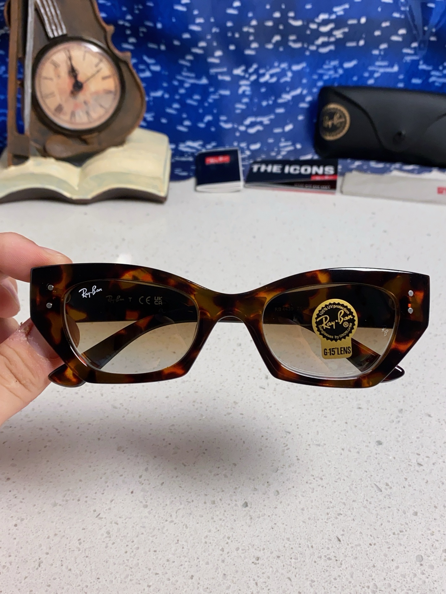  RayBan雷朋异形板材太阳镜眼镜男女同款款墨镜 RB4430 Size52口22-145