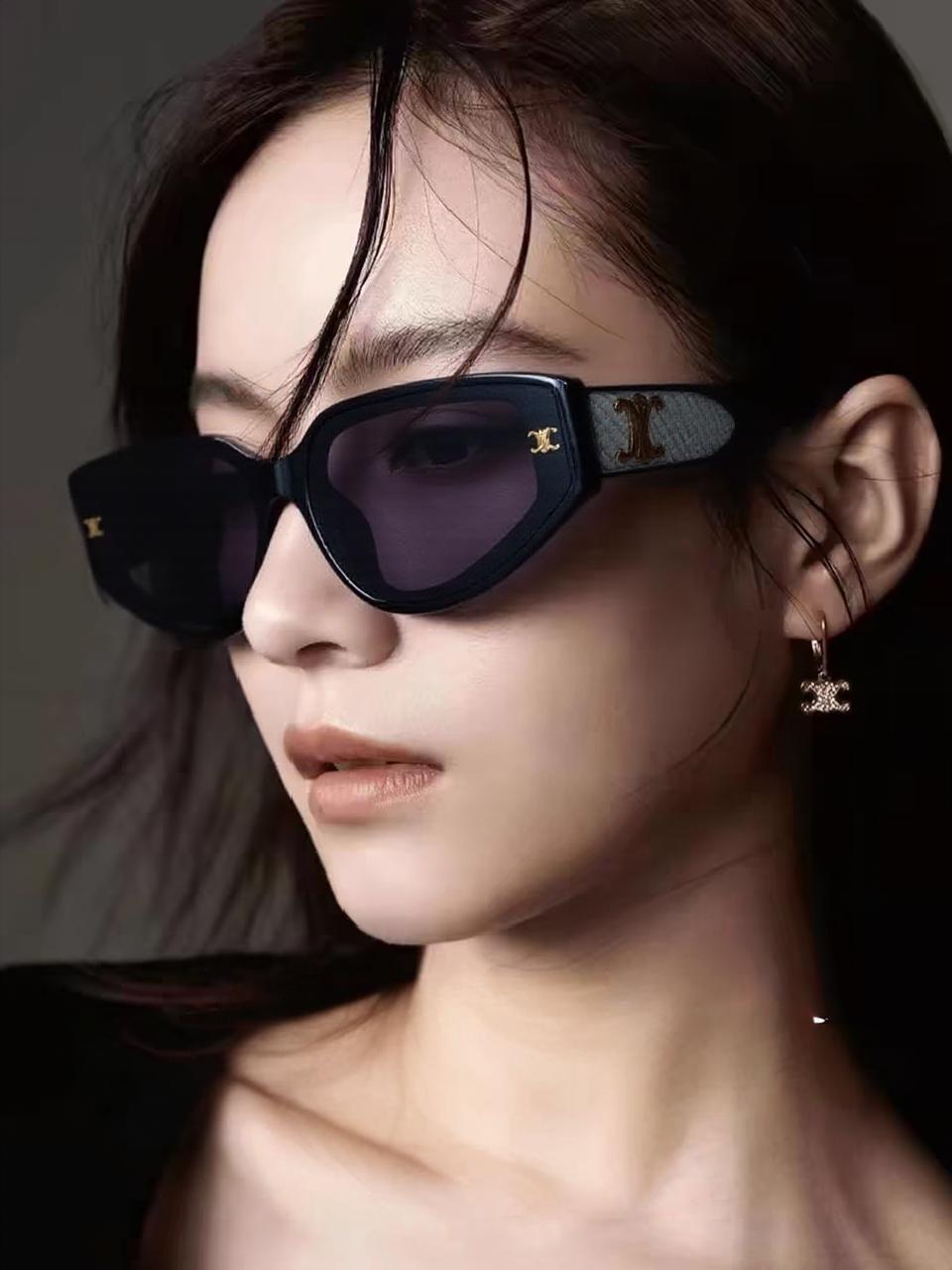 Celine赛琳 2025新款复古欧美小脸猫眼墨镜方圆脸显瘦百搭网红高级感 男女通用太阳镜