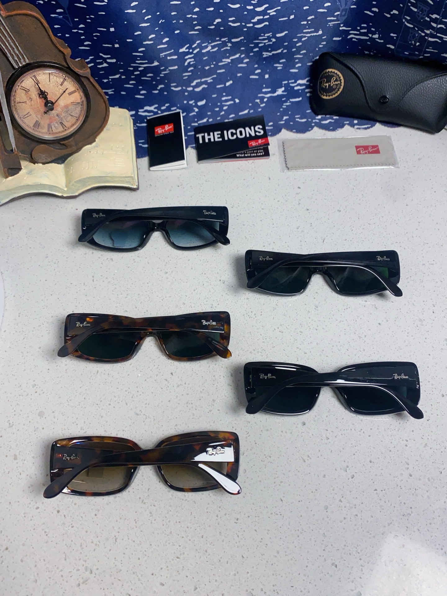  RayBan雷朋 2025新款时尚男士太阳镜经典百搭防晒墨镜开车驾驶板材框眼镜  玻璃镜片RB4389