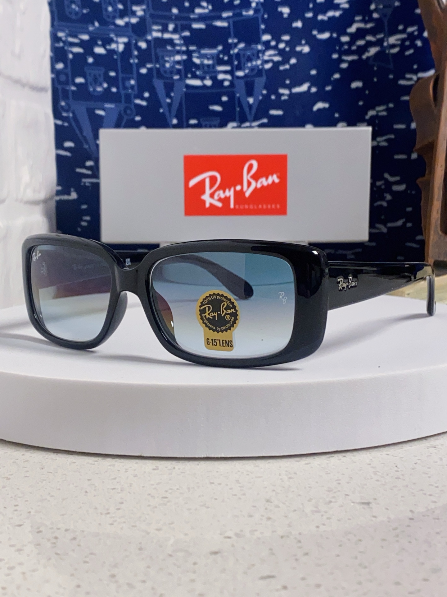  RayBan雷朋 2025新款时尚男士太阳镜经典百搭防晒墨镜开车驾驶板材框眼镜  玻璃镜片RB4389