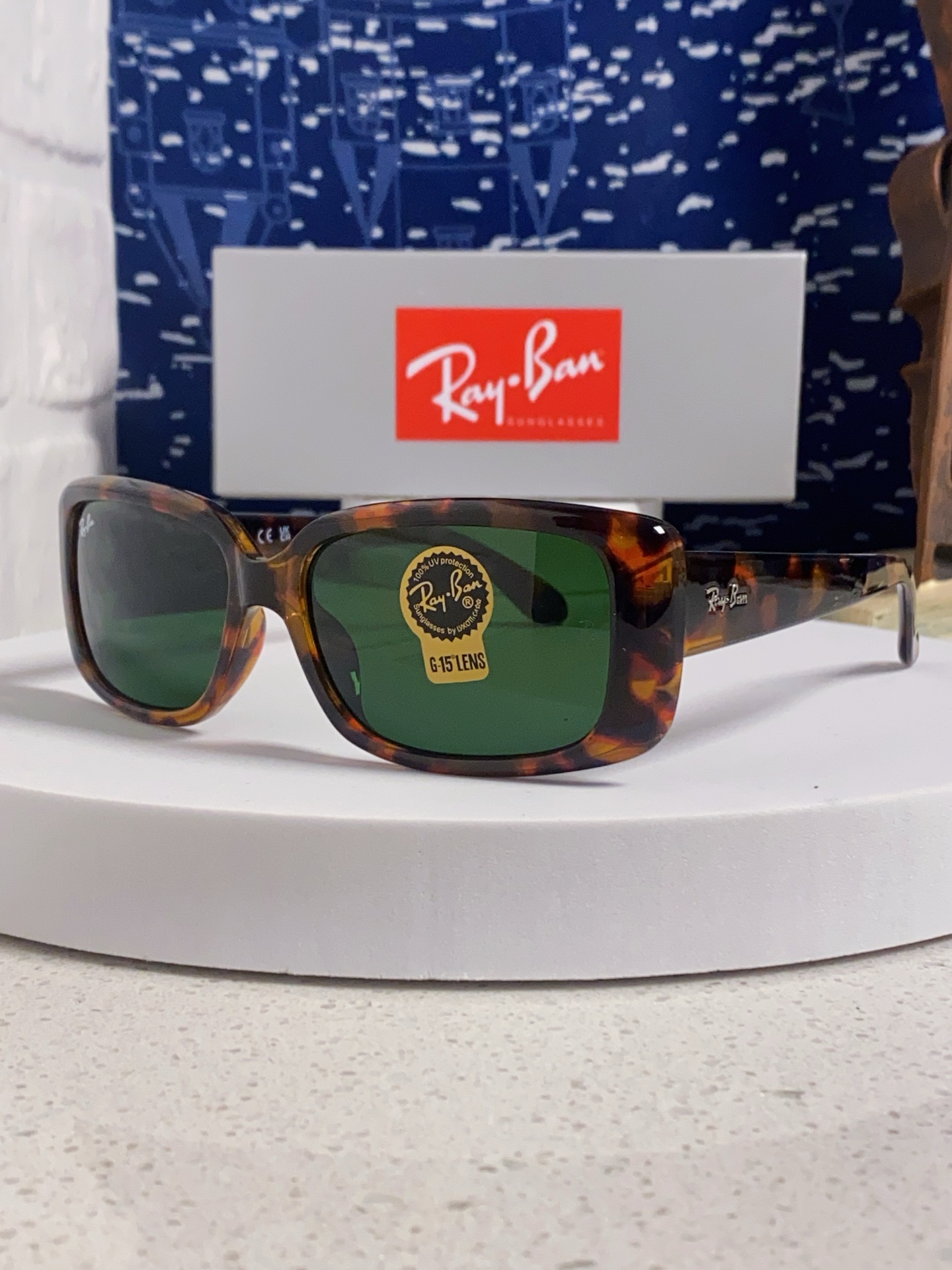  RayBan雷朋 2025新款时尚男士太阳镜经典百搭防晒墨镜开车驾驶板材框眼镜  玻璃镜片RB4389