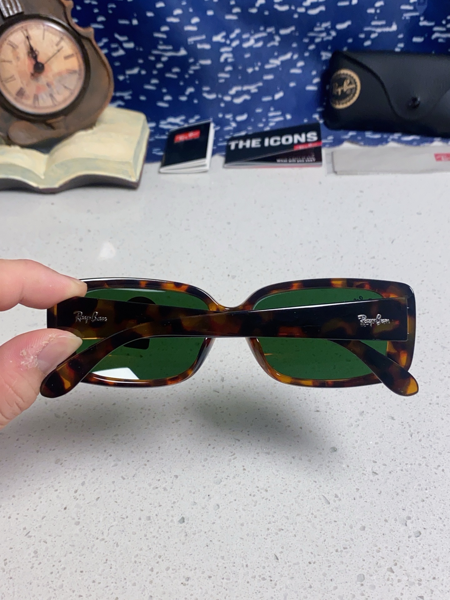  RayBan雷朋 2025新款时尚男士太阳镜经典百搭防晒墨镜开车驾驶板材框眼镜  玻璃镜片RB4389