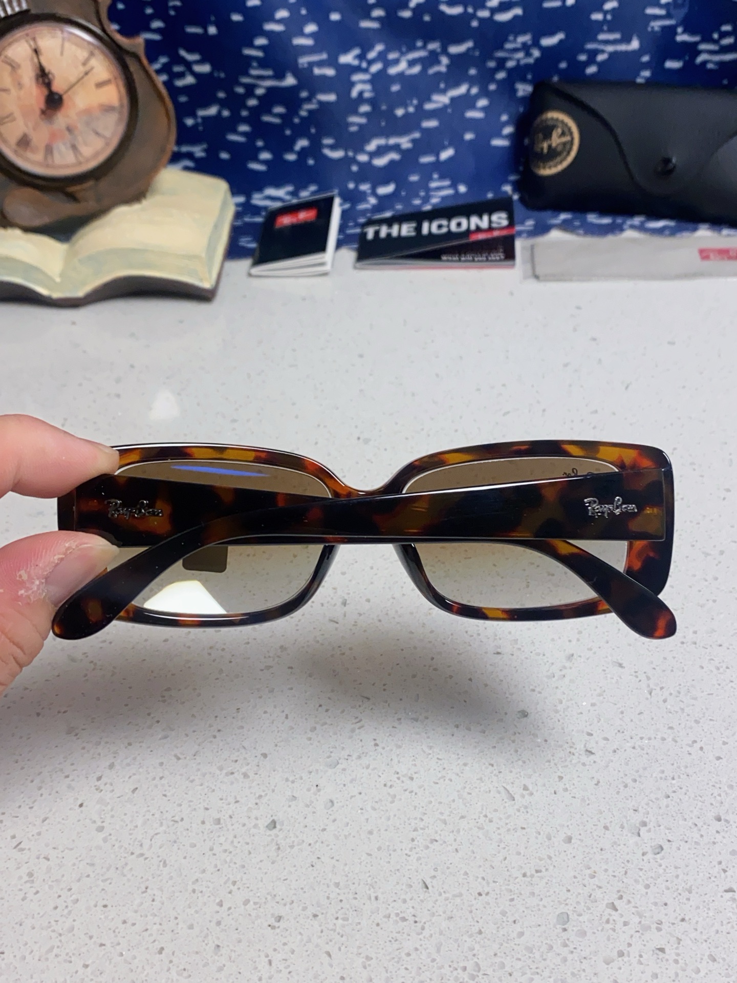  RayBan雷朋 2025新款时尚男士太阳镜经典百搭防晒墨镜开车驾驶板材框眼镜  玻璃镜片RB4389