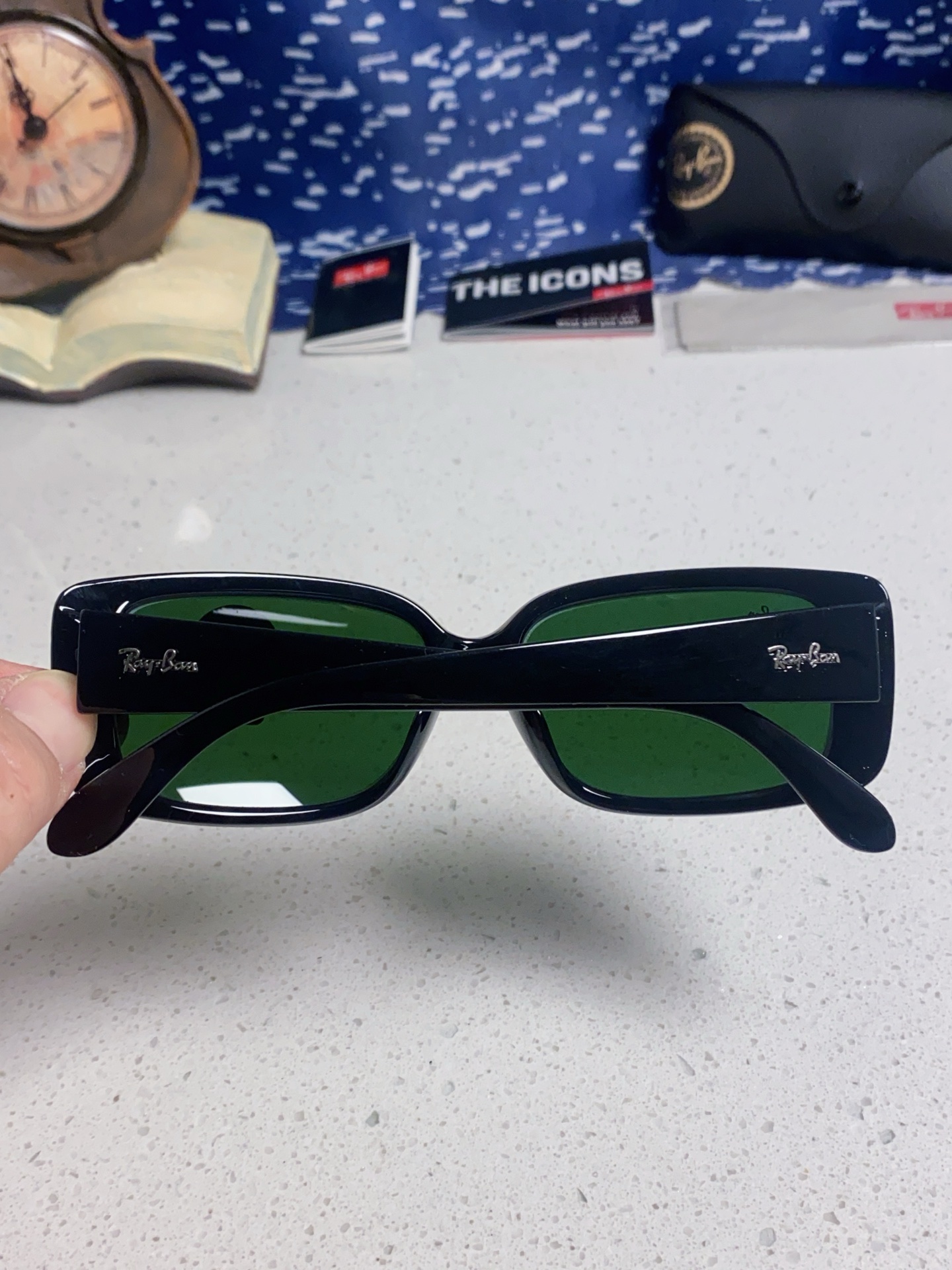  RayBan雷朋 2025新款时尚男士太阳镜经典百搭防晒墨镜开车驾驶板材框眼镜  玻璃镜片RB4389