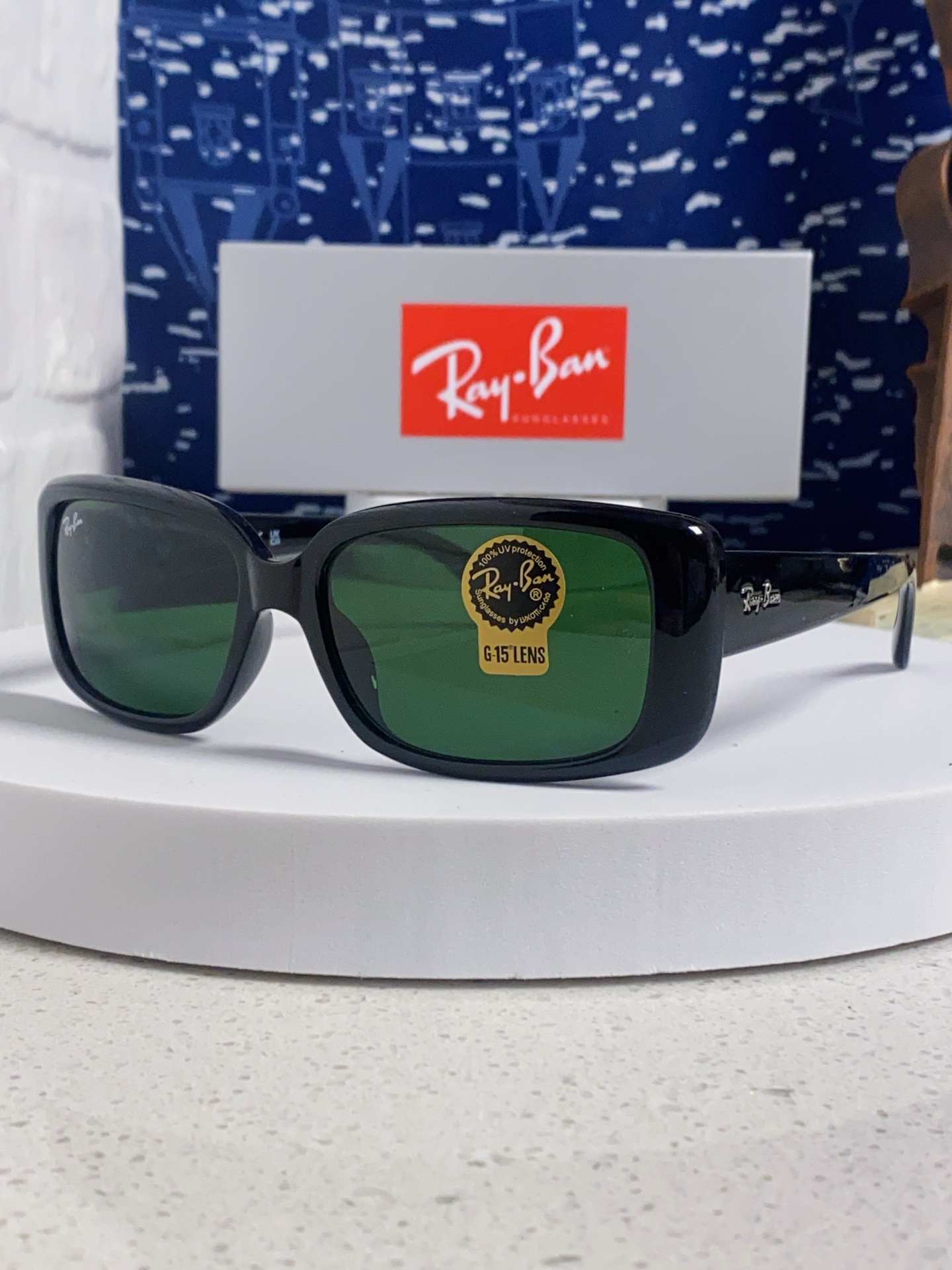  RayBan雷朋 2025新款时尚男士太阳镜经典百搭防晒墨镜开车驾驶板材框眼镜  玻璃镜片RB4389