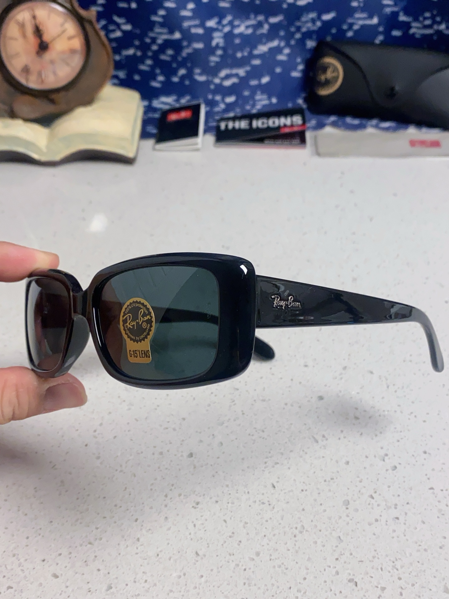  RayBan雷朋 2025新款时尚男士太阳镜经典百搭防晒墨镜开车驾驶板材框眼镜  玻璃镜片RB4389