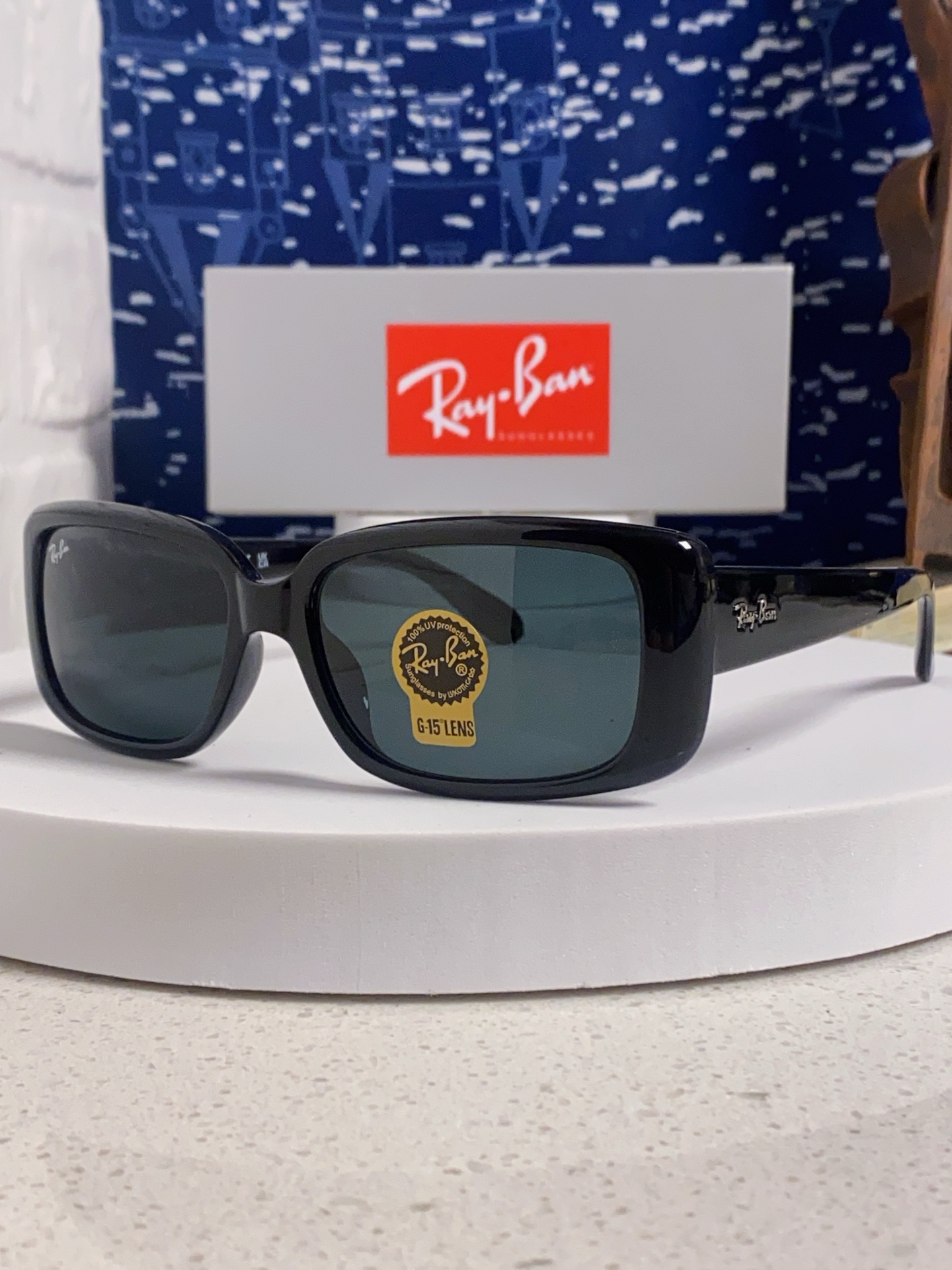  RayBan雷朋 2025新款时尚男士太阳镜经典百搭防晒墨镜开车驾驶板材框眼镜  玻璃镜片RB4389