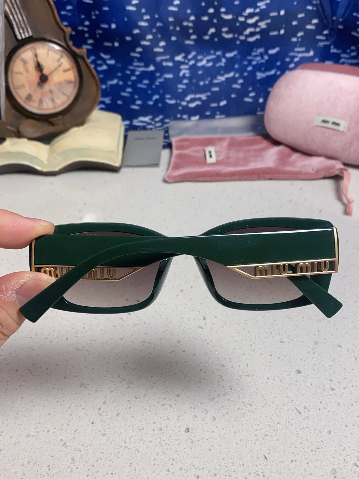  MIUMIU缪缪 2025新款太阳镜方形时尚墨镜个性眼镜 女士偏光眼镜 