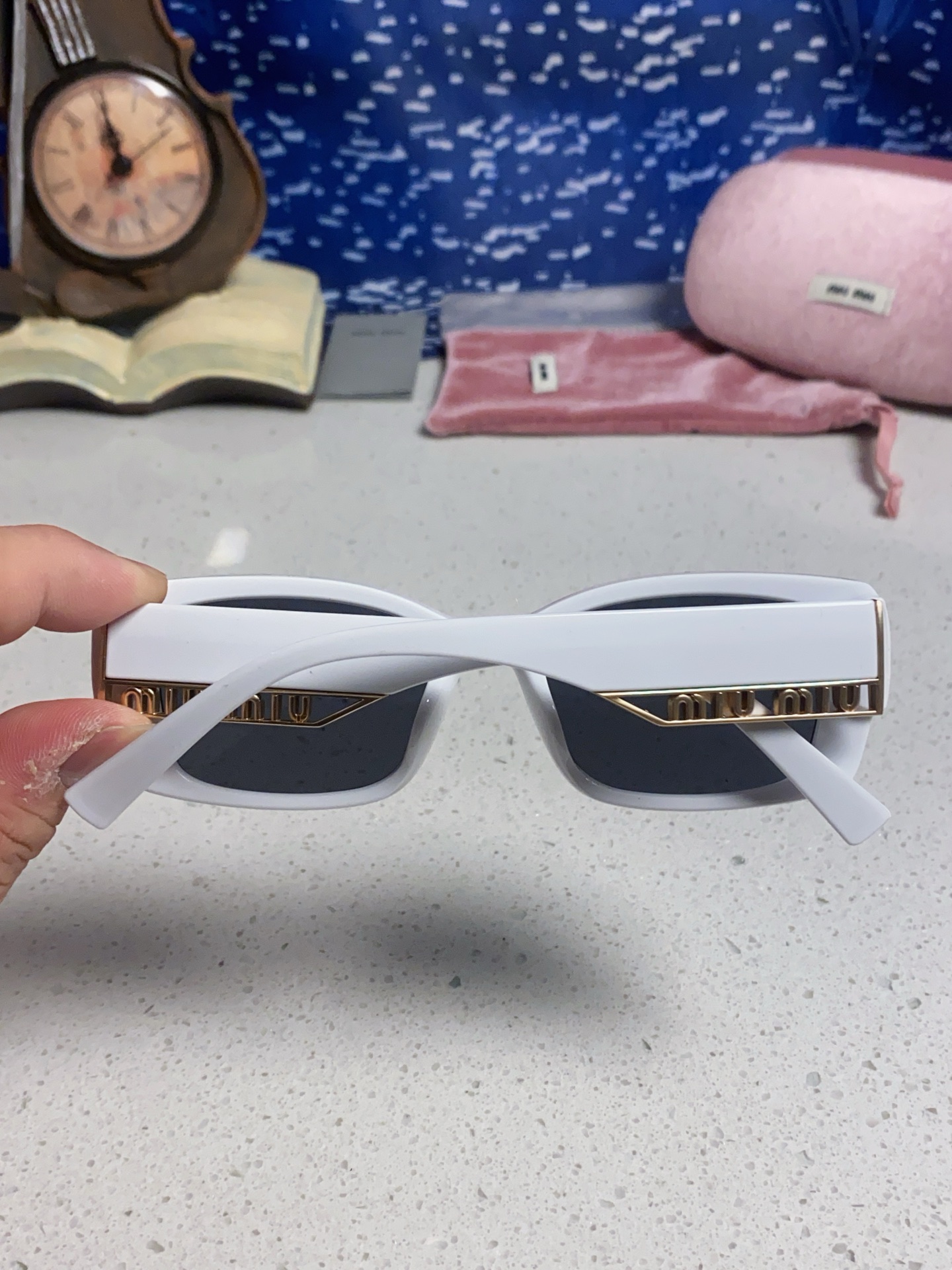  MIUMIU缪缪 2025新款太阳镜方形时尚墨镜个性眼镜 女士偏光眼镜 