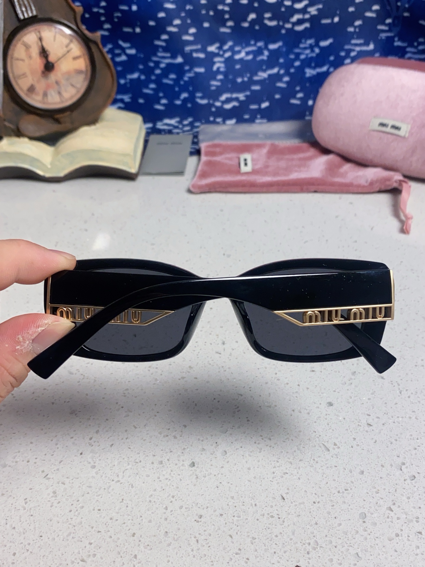  MIUMIU缪缪 2025新款太阳镜方形时尚墨镜个性眼镜 女士偏光眼镜 