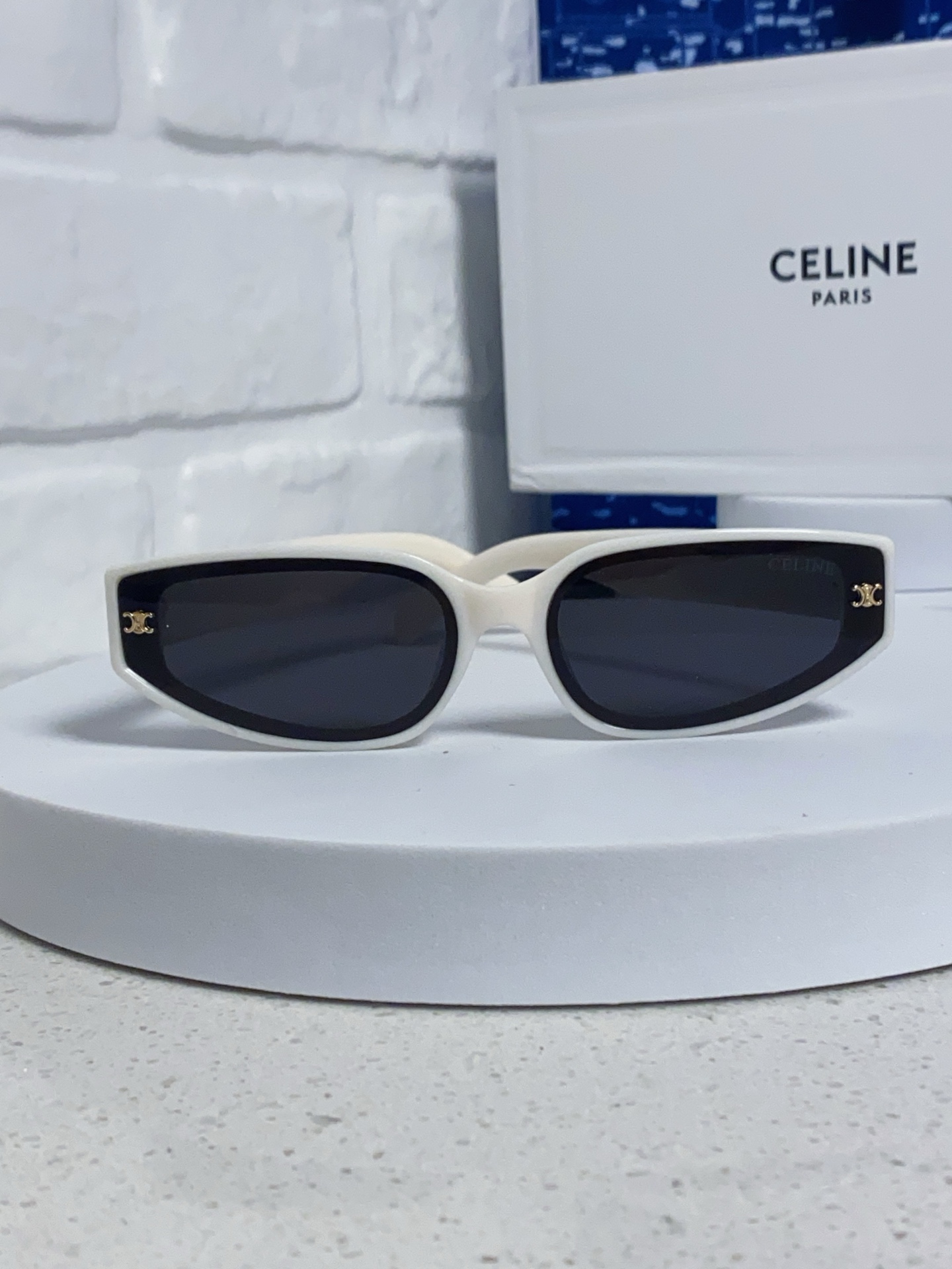  Celine赛琳 2025新款复古欧美小脸猫眼墨镜方圆脸显瘦百搭网红高级感 男女通用太阳镜