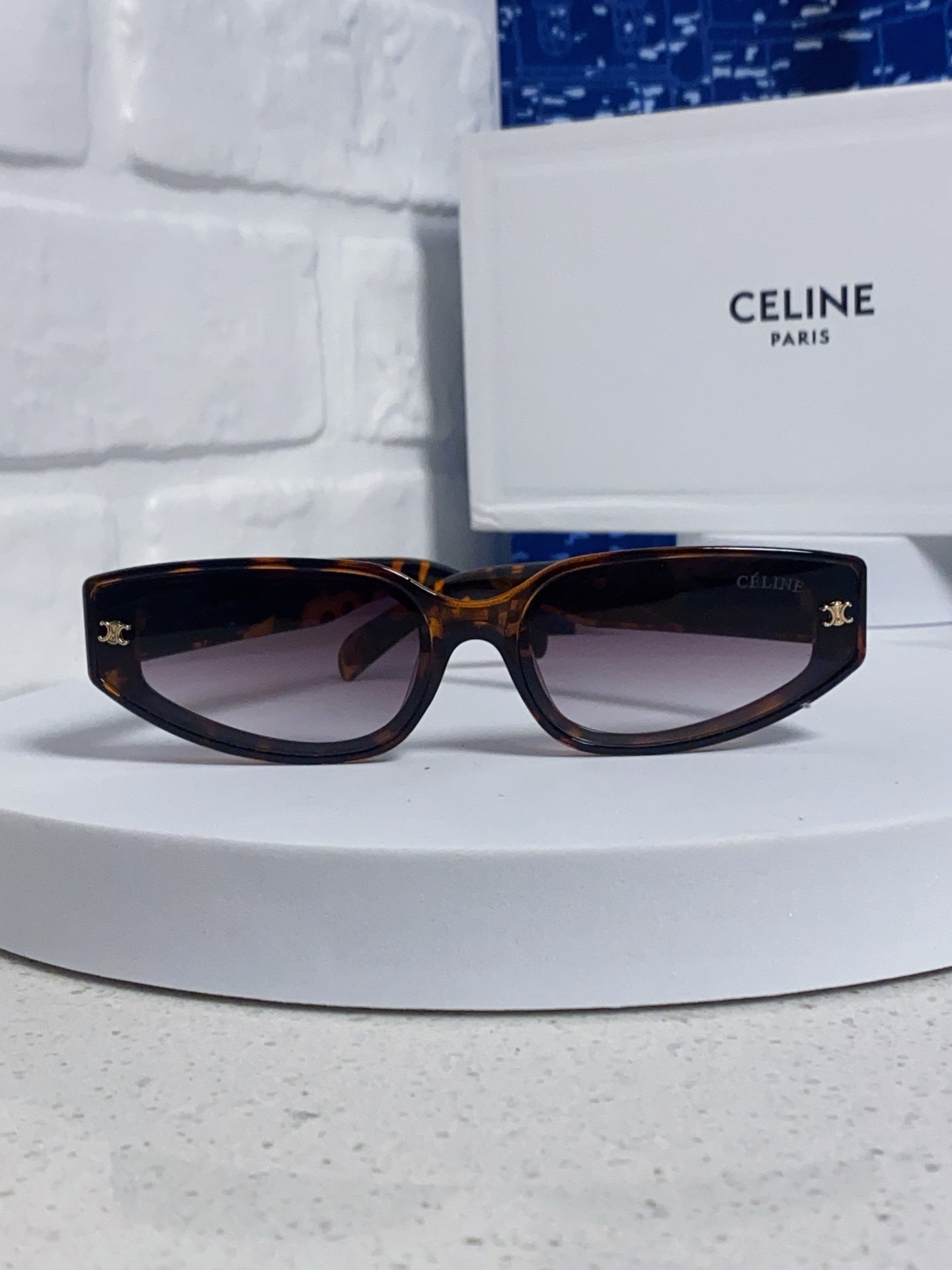  Celine赛琳 2025新款复古欧美小脸猫眼墨镜方圆脸显瘦百搭网红高级感 男女通用太阳镜