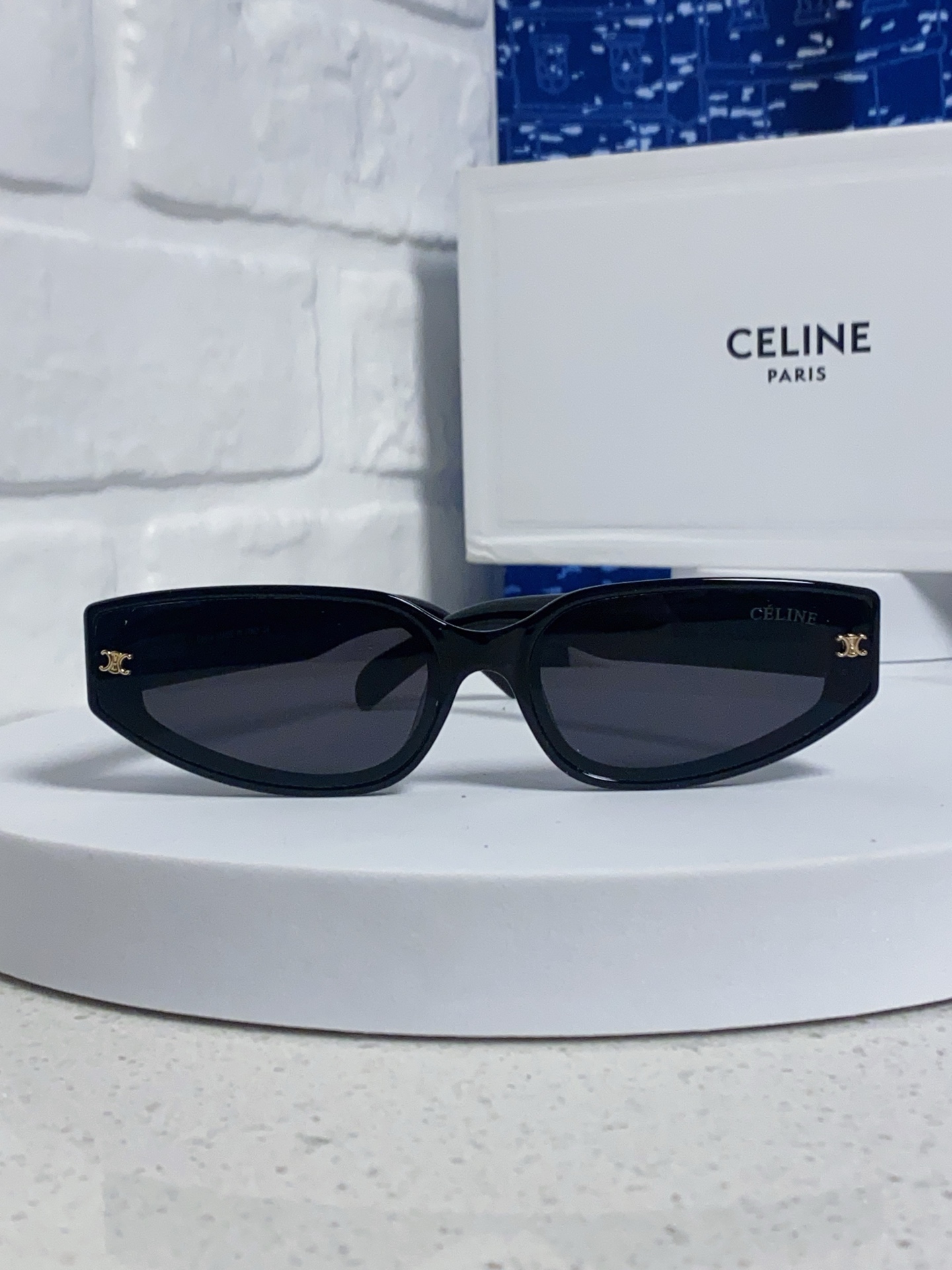  Celine赛琳 2025新款复古欧美小脸猫眼墨镜方圆脸显瘦百搭网红高级感 男女通用太阳镜