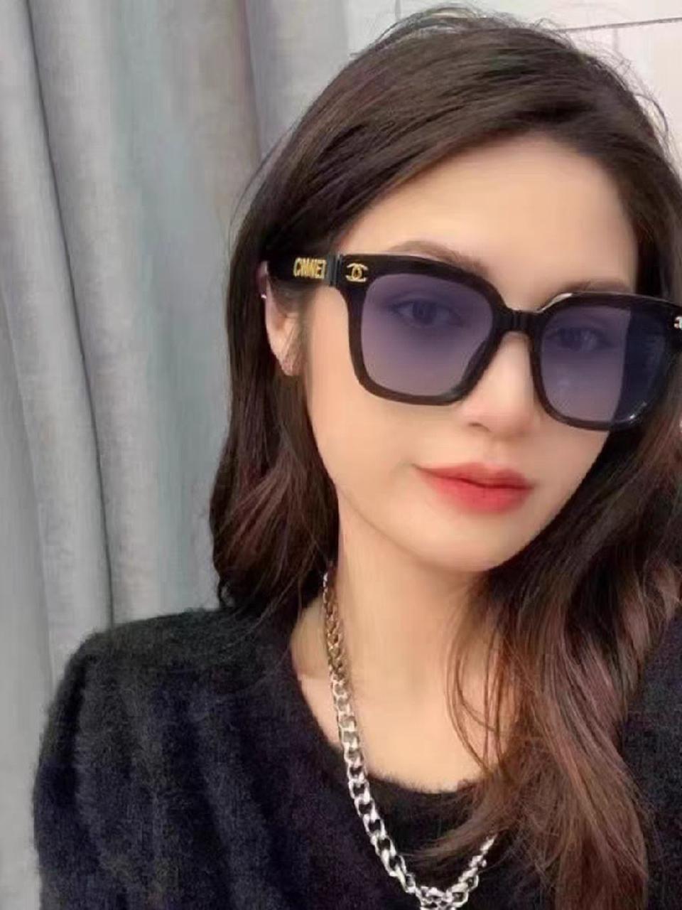  Chanel香奈儿 2025小香款墨镜女高级感韩版潮网红同款高档气质太阳眼镜大脸显瘦 