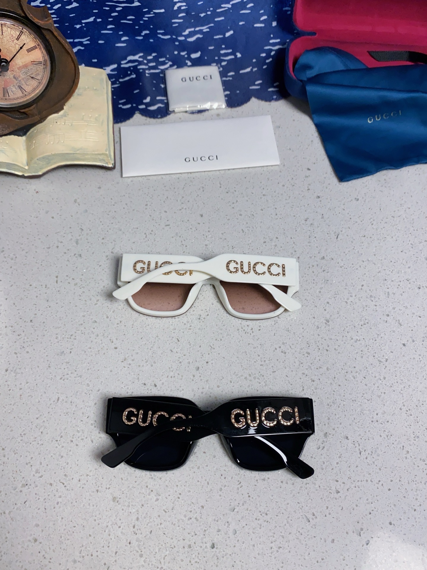  Gucci古奇 2025新款网红时尚潮流方形太阳镜男女个性街拍墨镜 