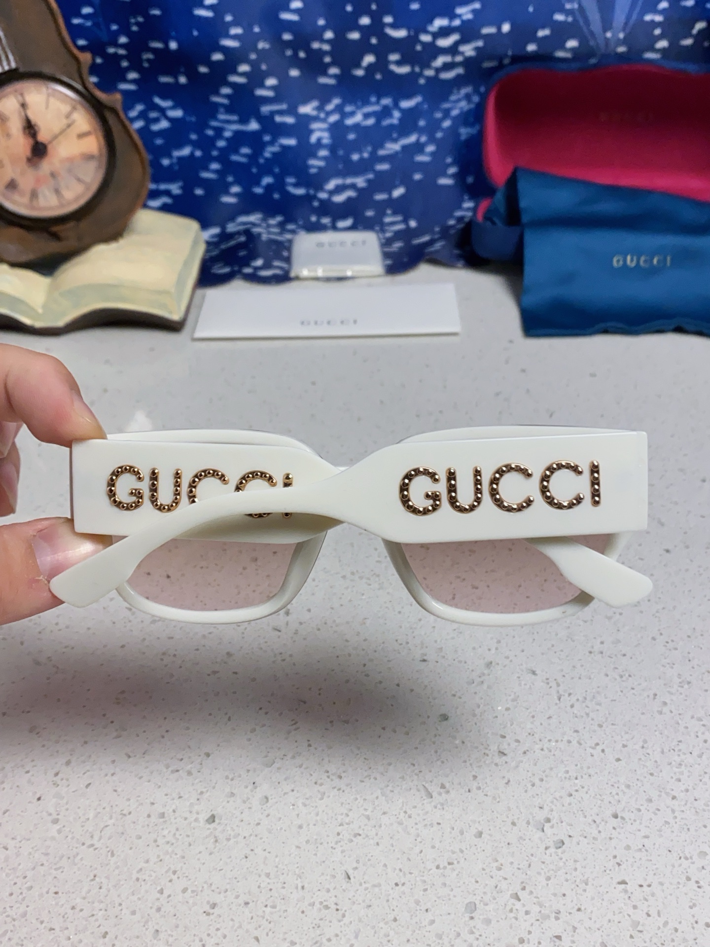  Gucci古奇 2025新款网红时尚潮流方形太阳镜男女个性街拍墨镜 